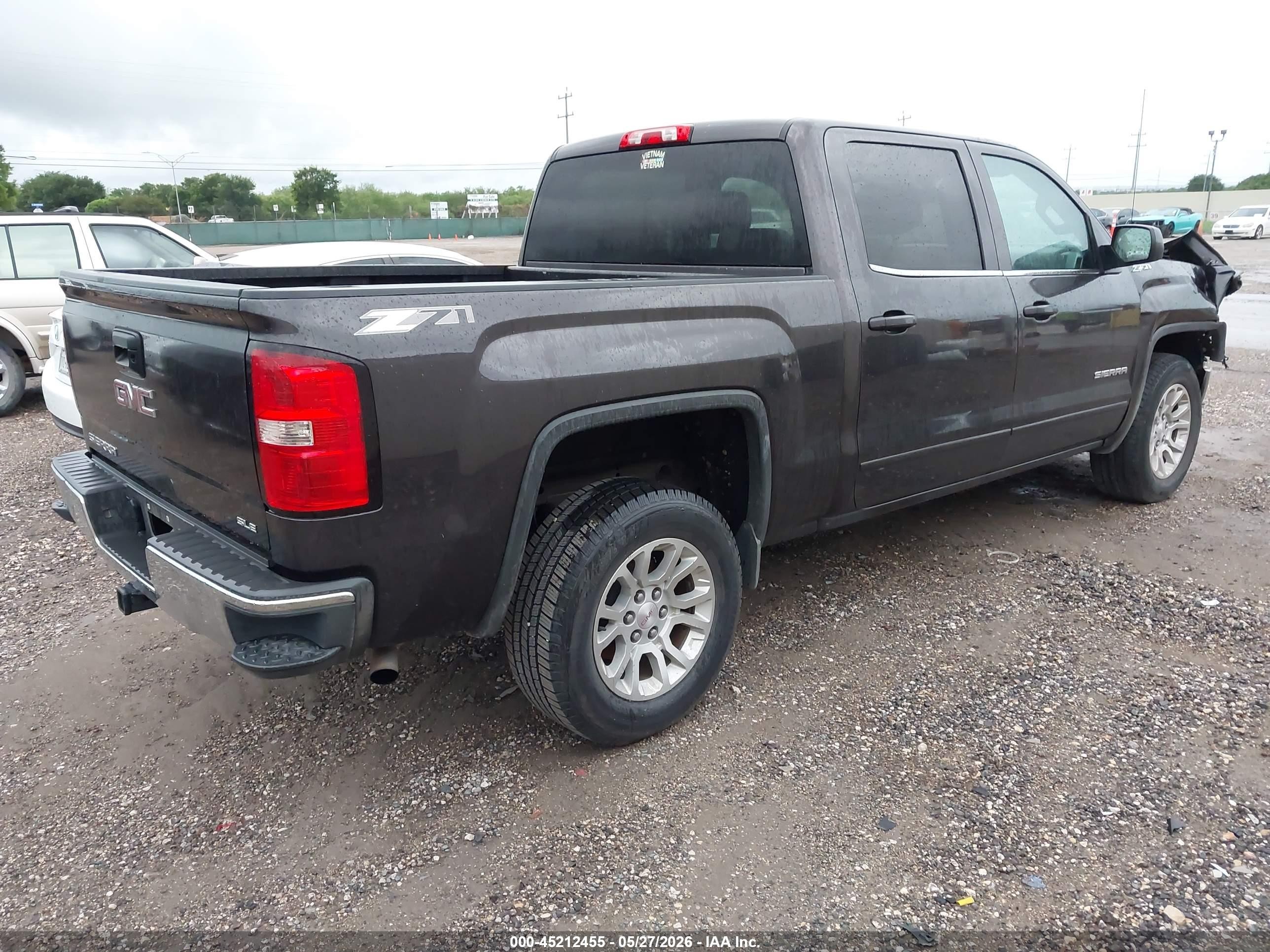 2015 Gmc Sierra 1500 Sle Gray vin: 3GTP1UEC3FG515052