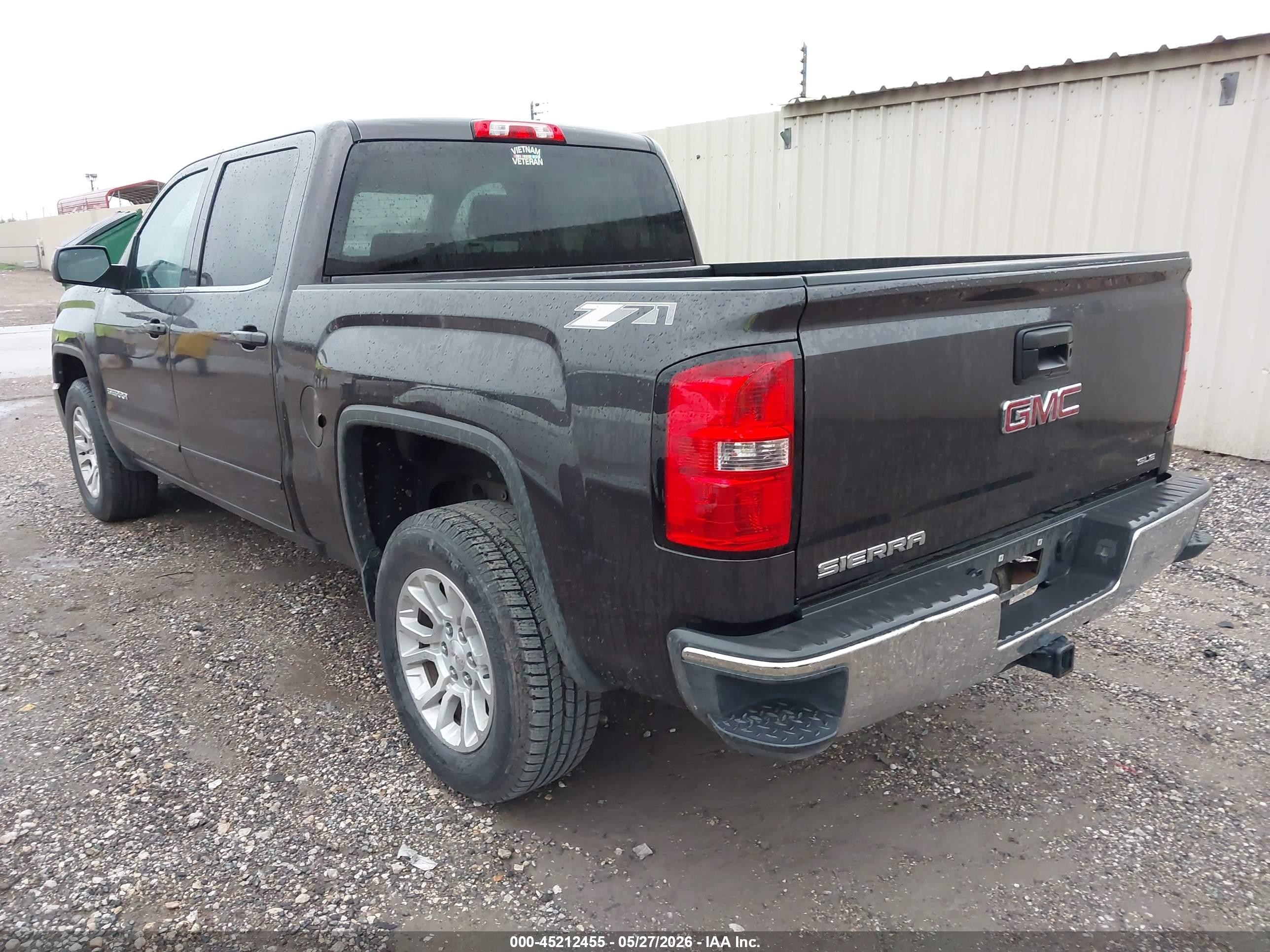2015 Gmc Sierra 1500 Sle Gray vin: 3GTP1UEC3FG515052