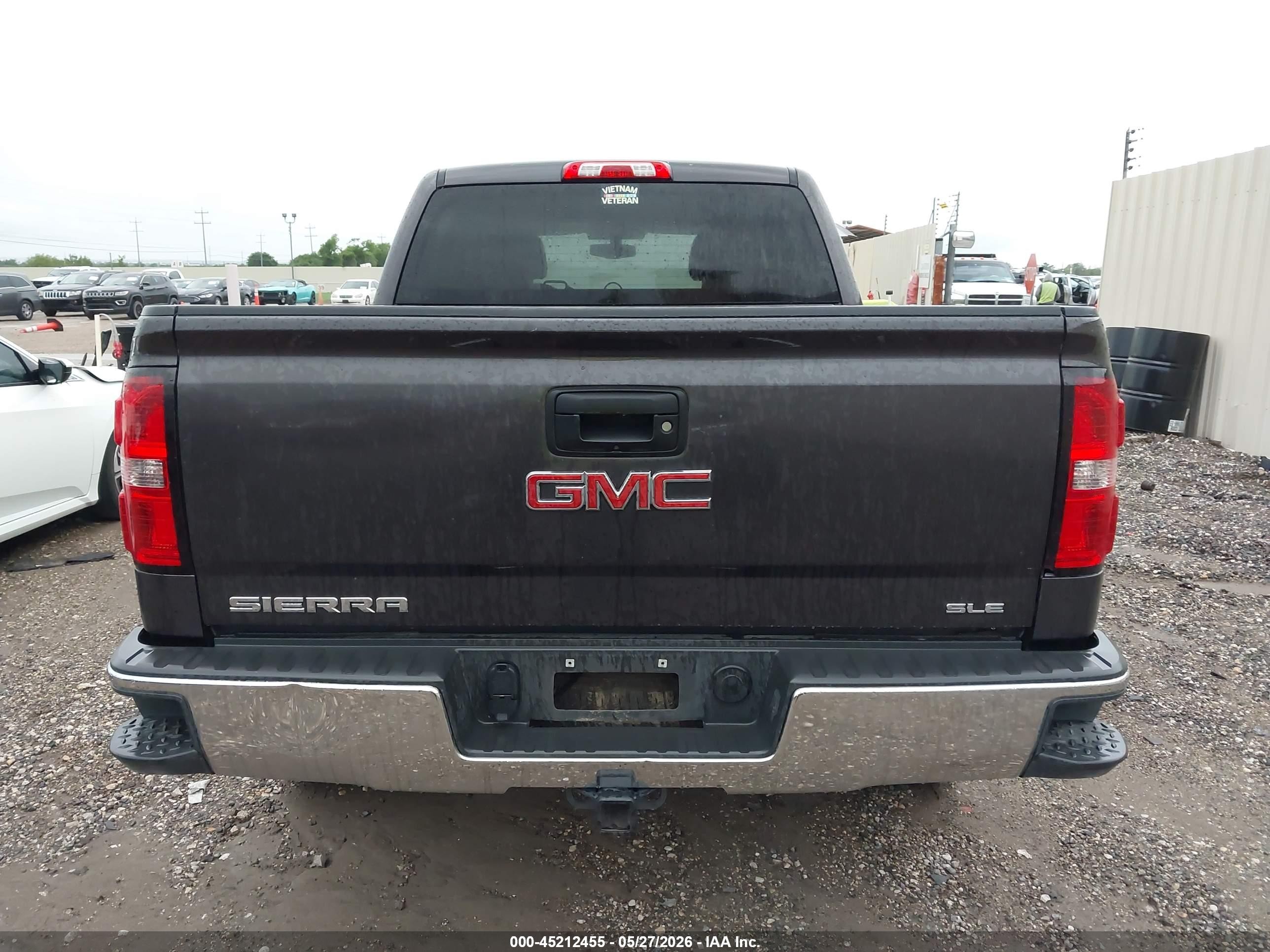 2015 Gmc Sierra 1500 Sle Gray vin: 3GTP1UEC3FG515052