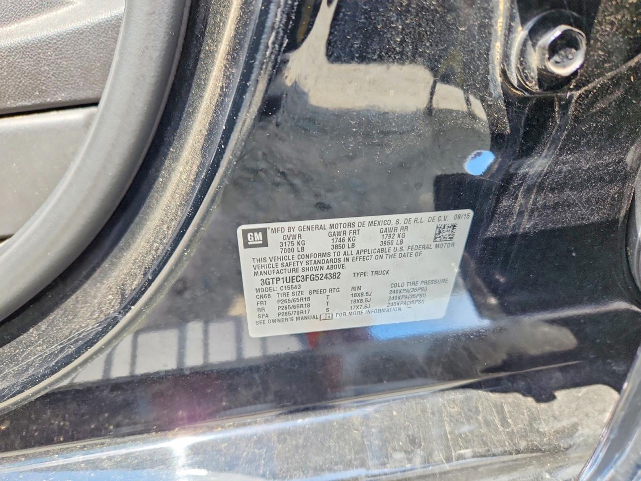 2015 Gmc Sierra C1500 Sle Черный vin: 3GTP1UEC3FG524382
