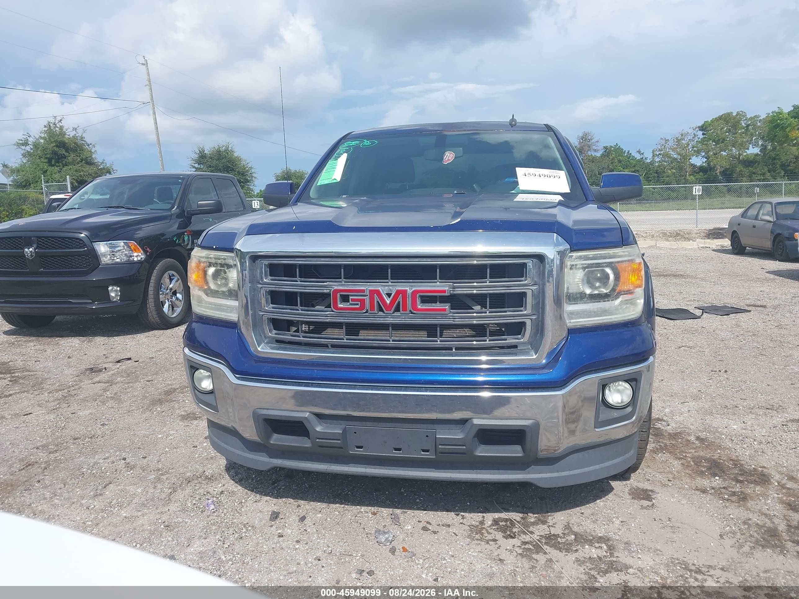 2014 Gmc Sierra 1500 Sle Dark Blue vin: 3GTP1UEC4EG206124