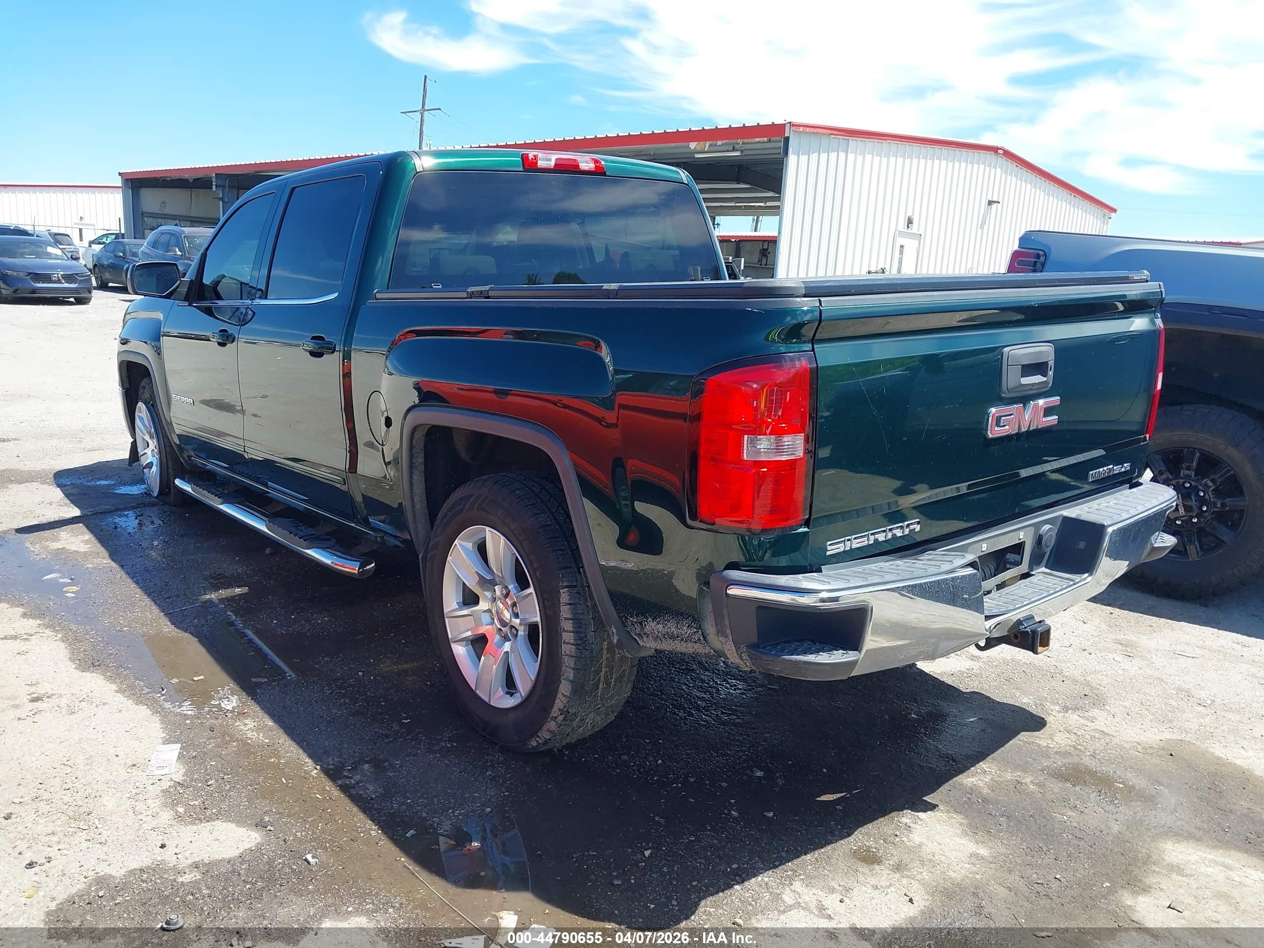 2014 Gmc Sierra 1500 Sle Зеленый vin: 3GTP1UEC4EG435063