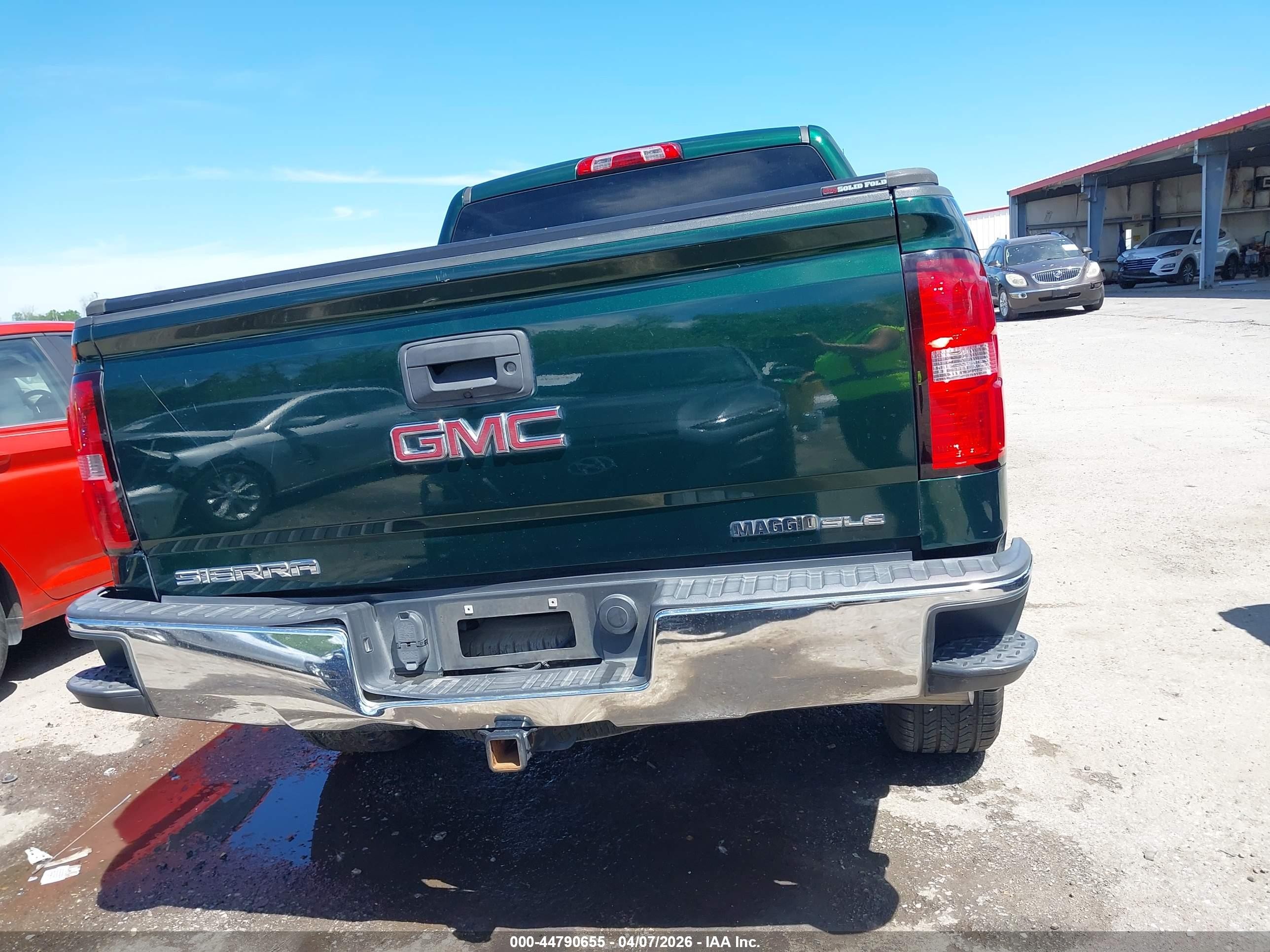 2014 Gmc Sierra 1500 Sle Зеленый vin: 3GTP1UEC4EG435063