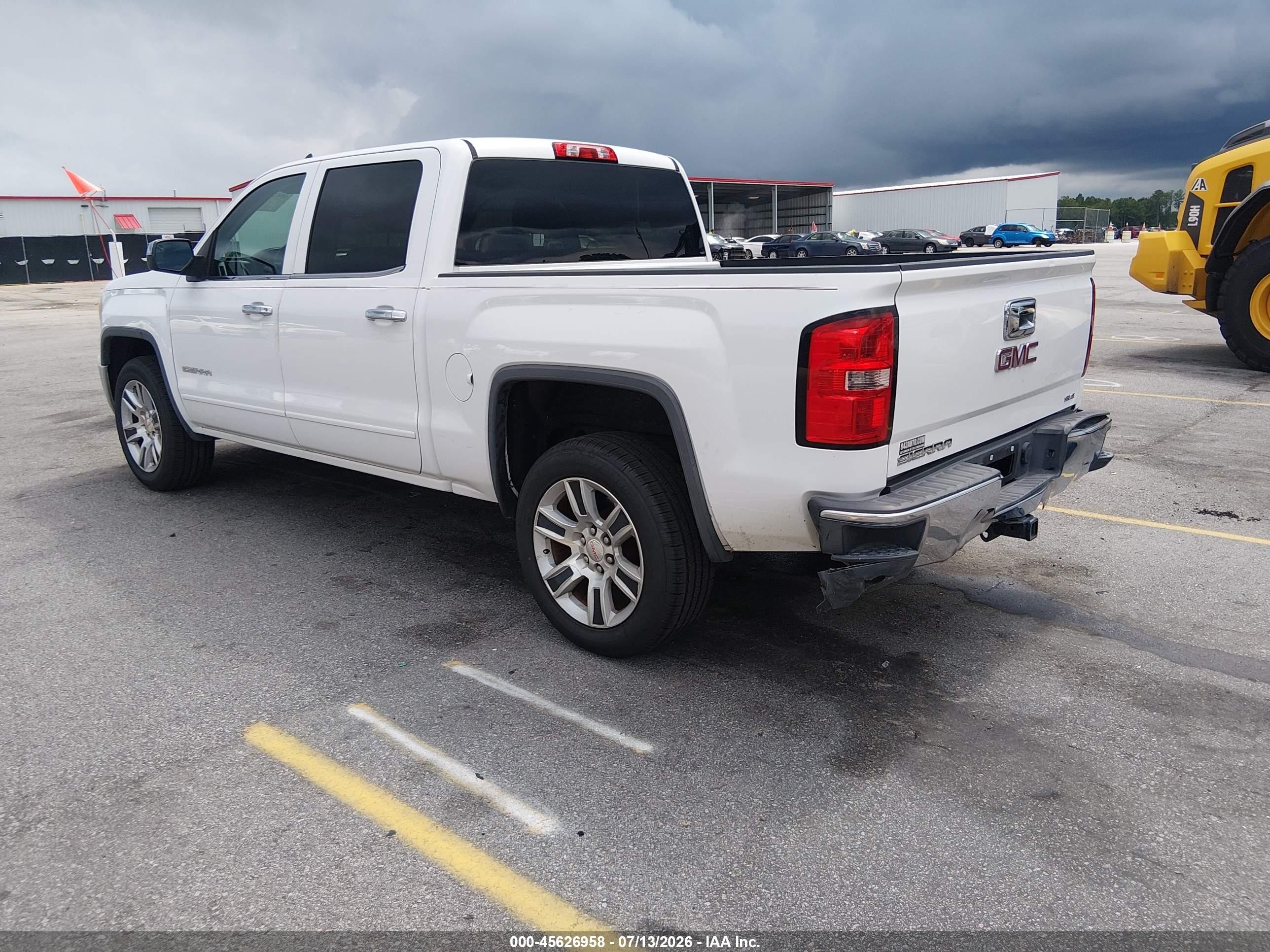 2015 Gmc Sierra 1500 Sle White vin: 3GTP1UEC4FG148100