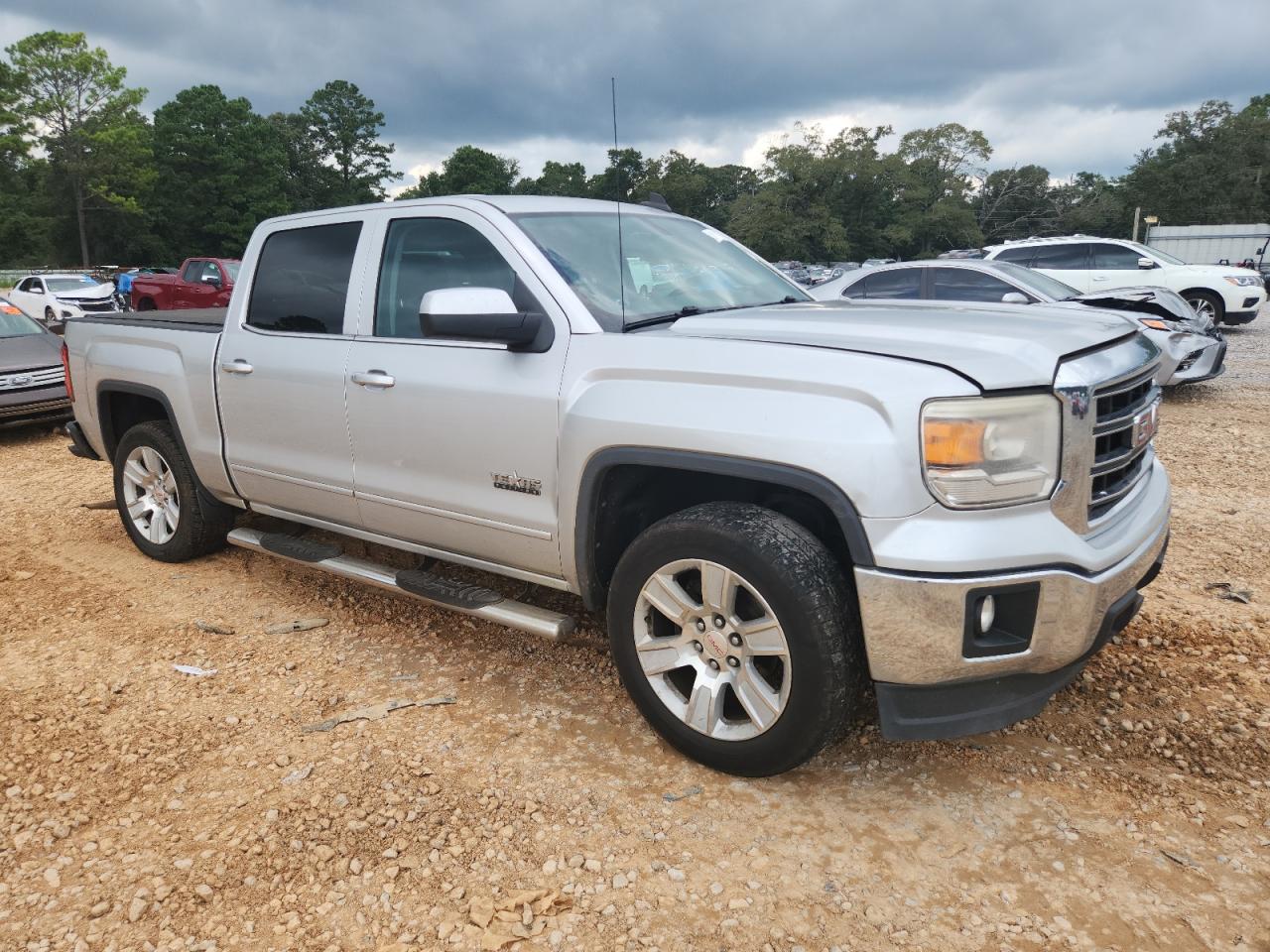 2015 Gmc Sierra C1500 Sle Silver vin: 3GTP1UEC4FG243059