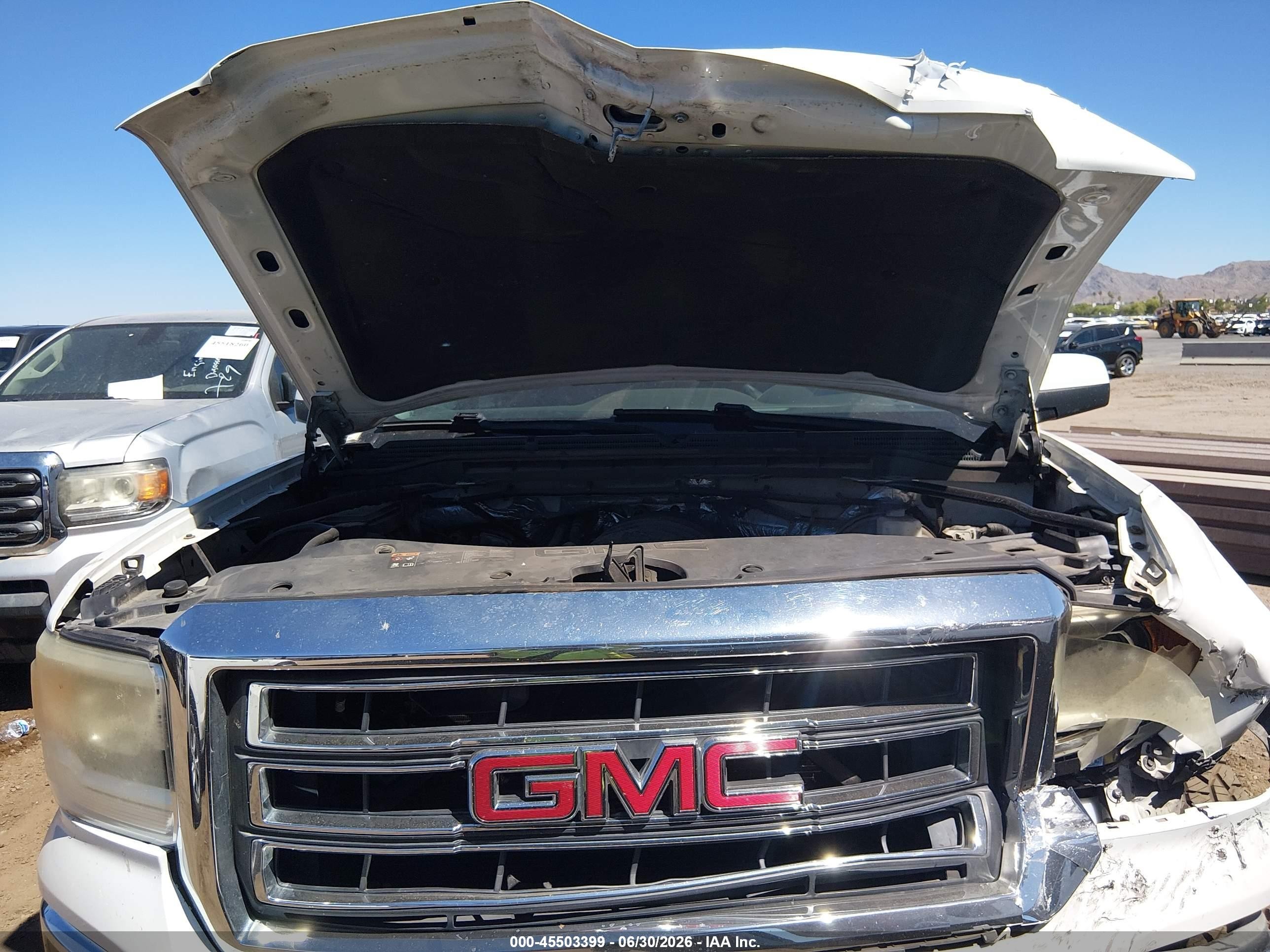 2015 Gmc Sierra 1500 Sle White vin: 3GTP1UEC5FG458353