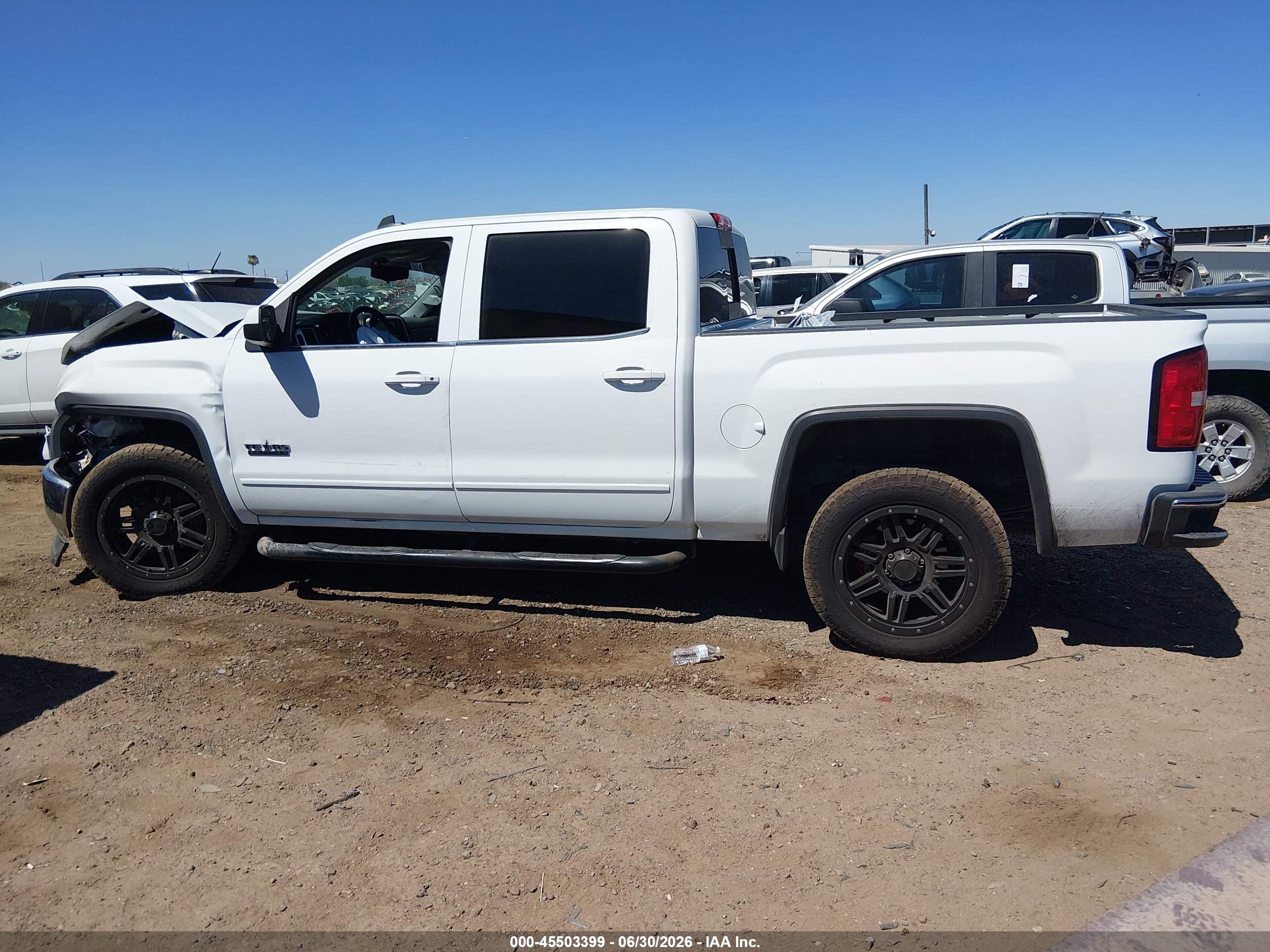 2015 Gmc Sierra 1500 Sle White vin: 3GTP1UEC5FG458353