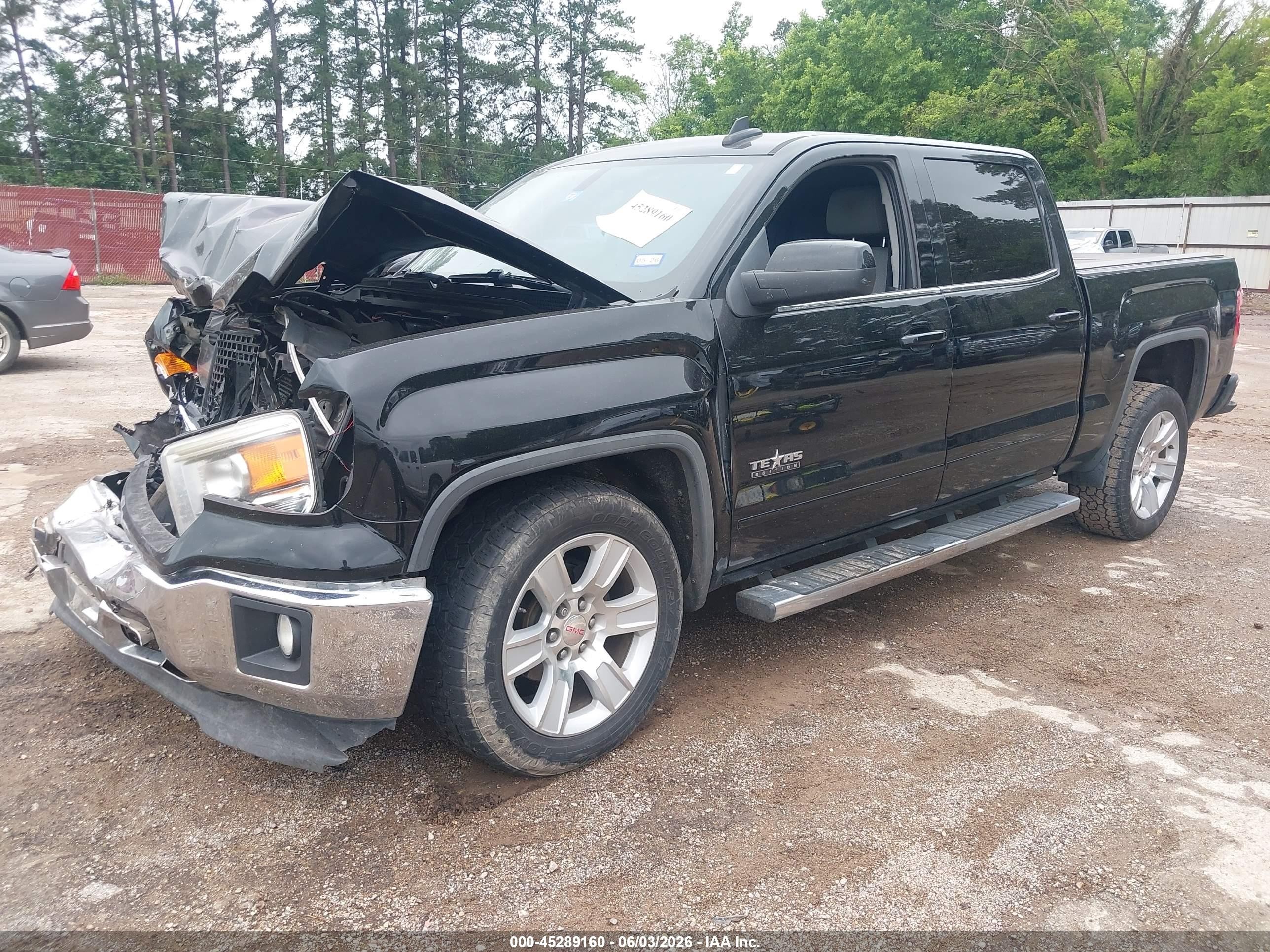 2015 Gmc Sierra 1500 Sle Черный vin: 3GTP1UEC5FG535464