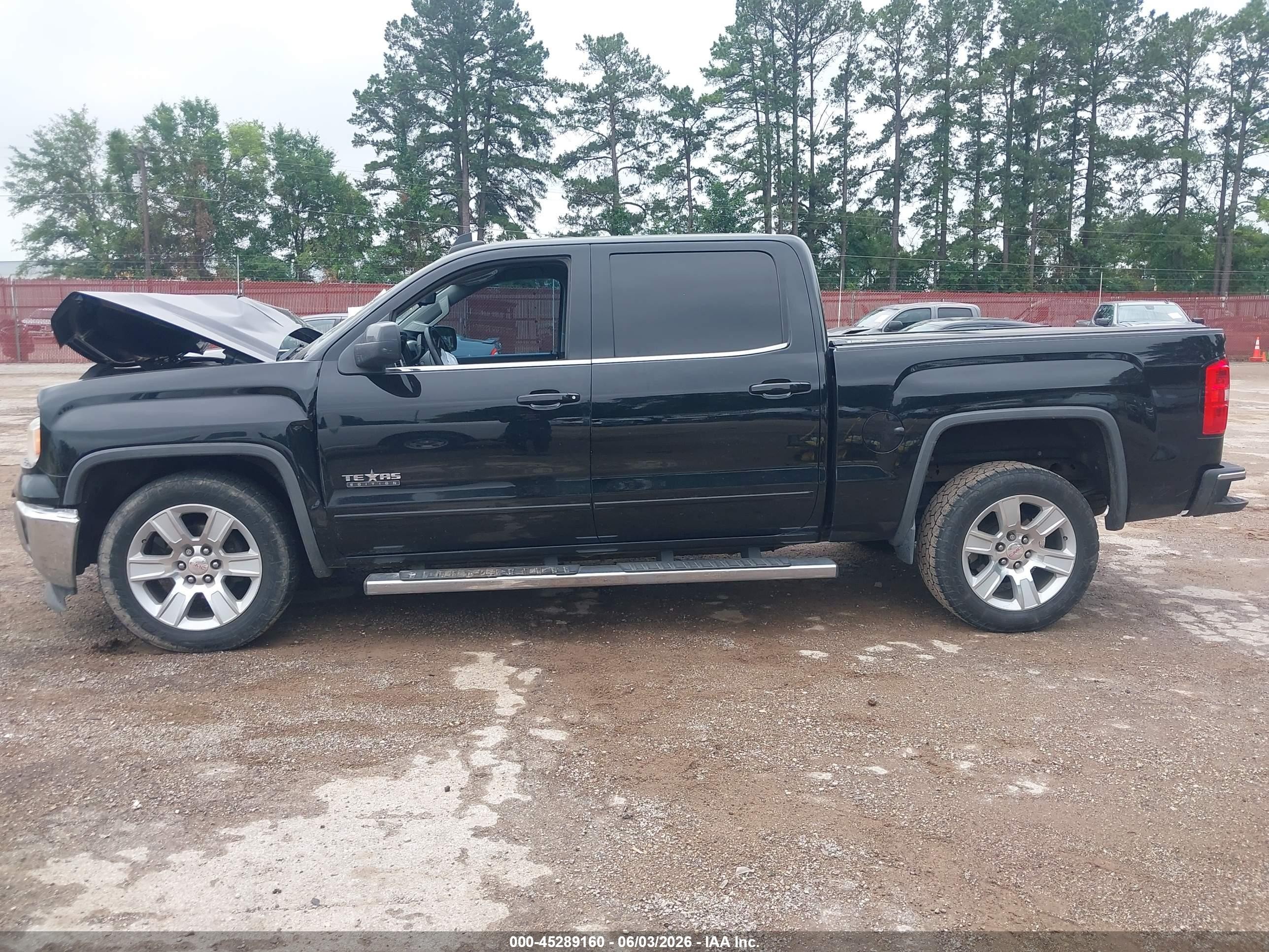 2015 Gmc Sierra 1500 Sle Черный vin: 3GTP1UEC5FG535464
