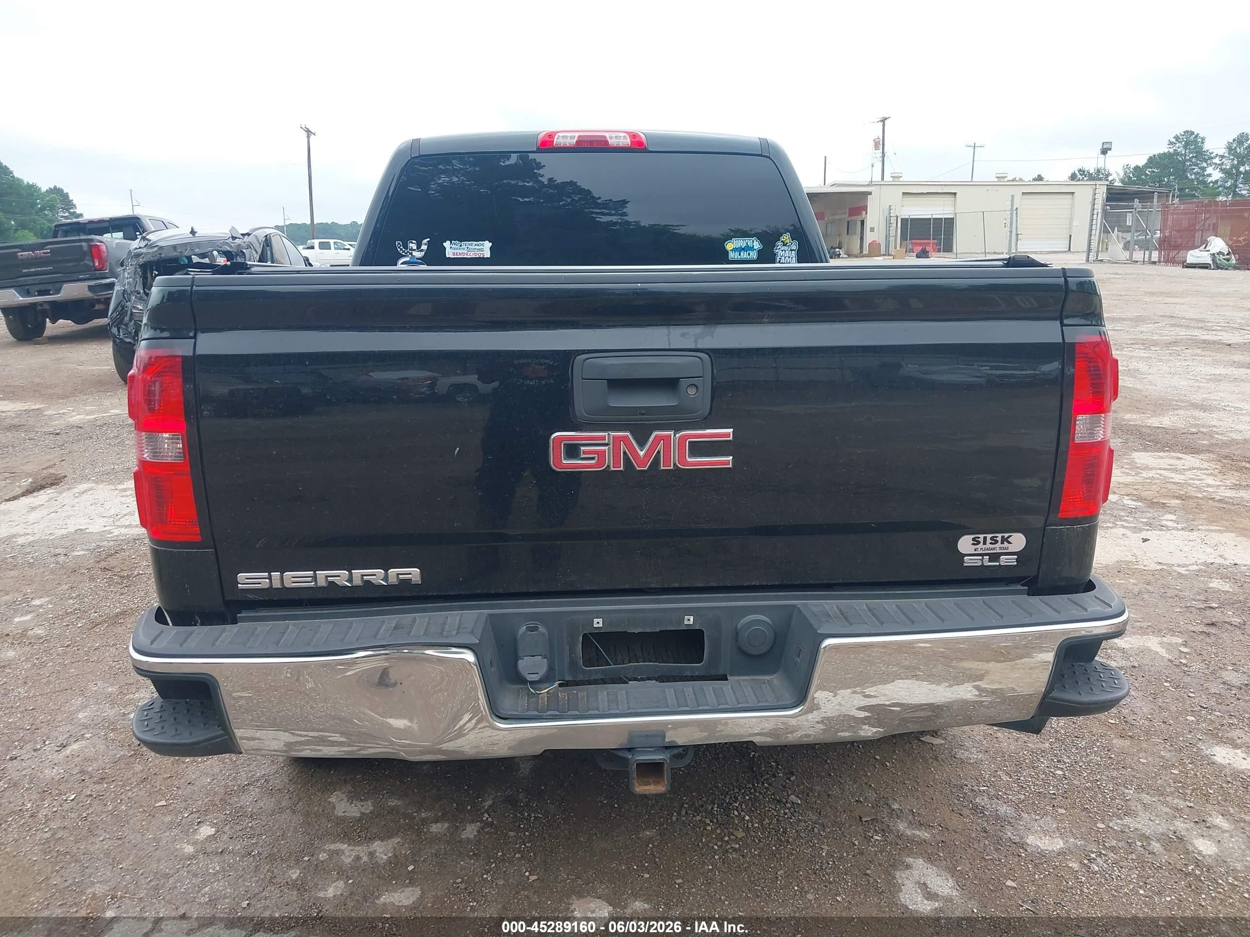 2015 Gmc Sierra 1500 Sle Черный vin: 3GTP1UEC5FG535464