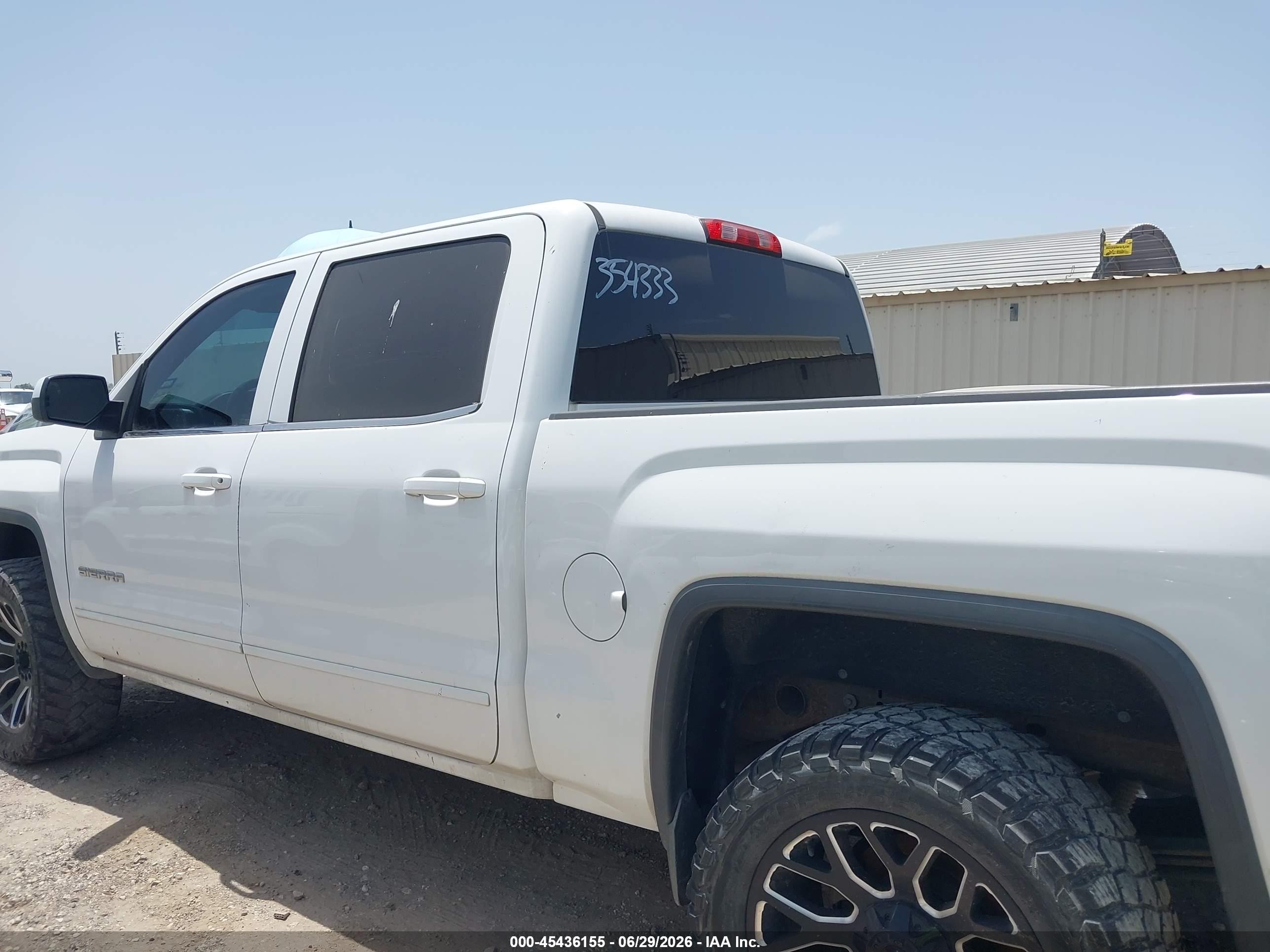2014 Gmc Sierra 1500 Sle White vin: 3GTP1UEC7EG354333
