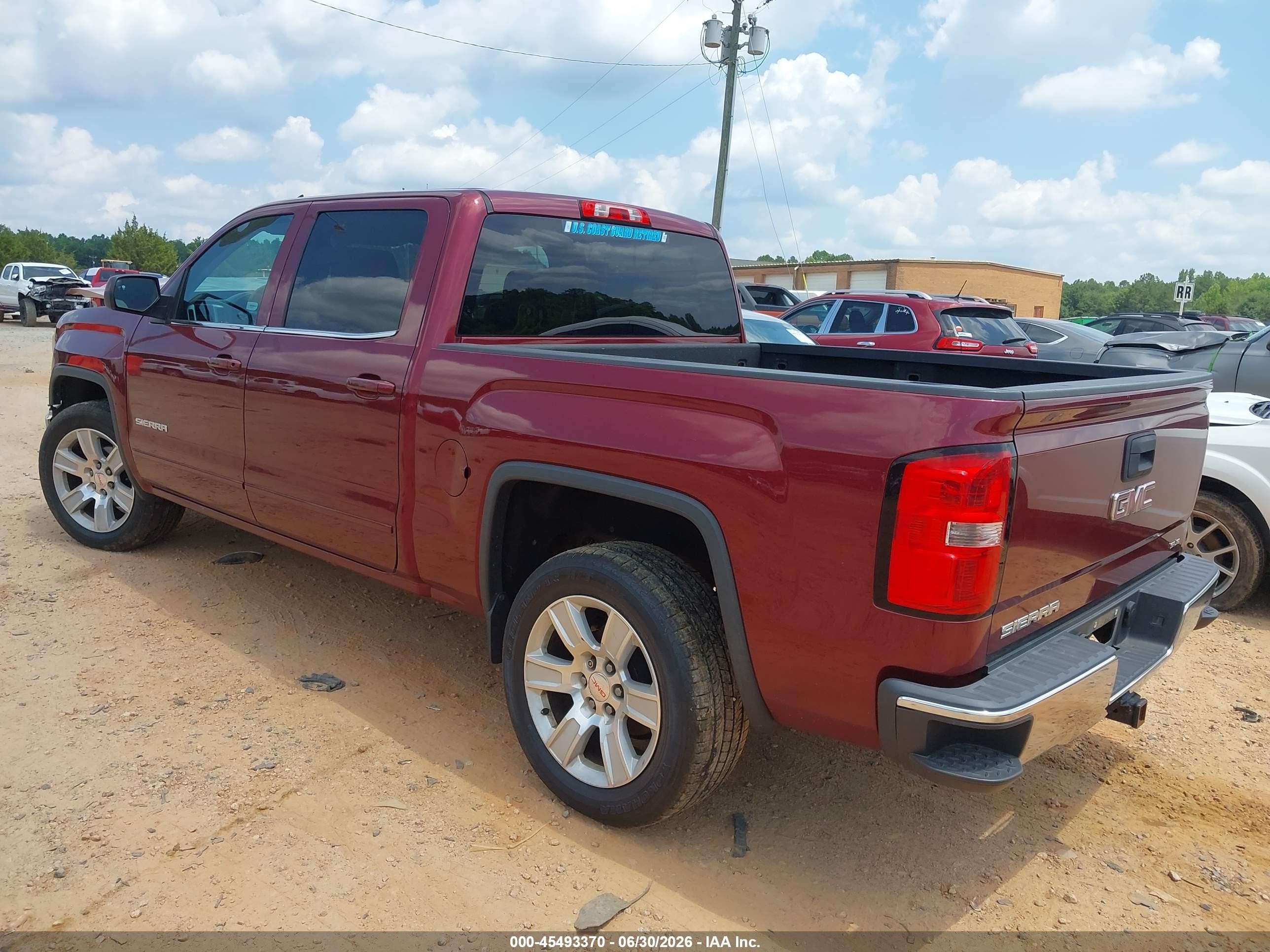 2014 Gmc Sierra 1500 Sle Red vin: 3GTP1UEC7EG489862