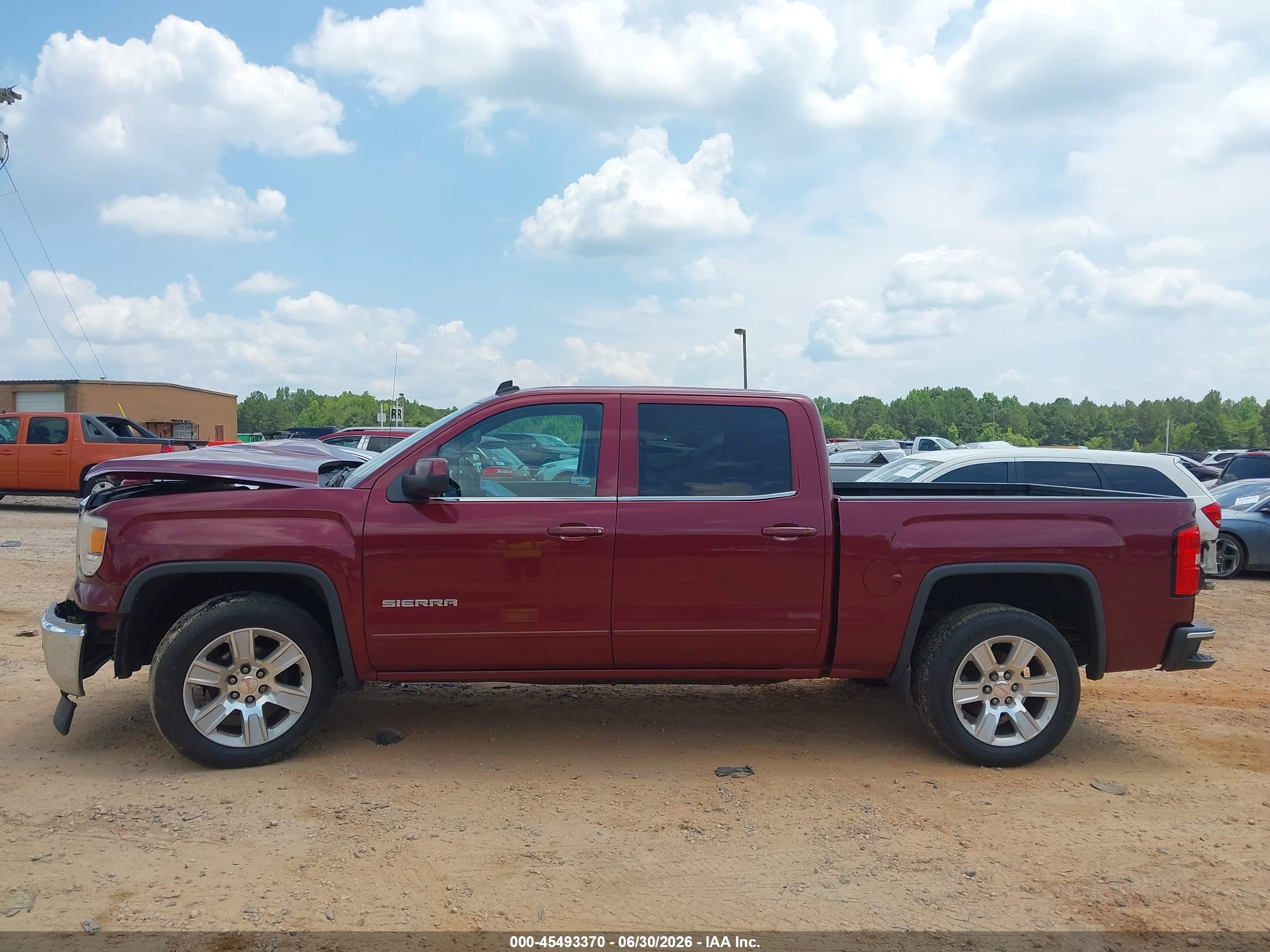 2014 Gmc Sierra 1500 Sle Red vin: 3GTP1UEC7EG489862