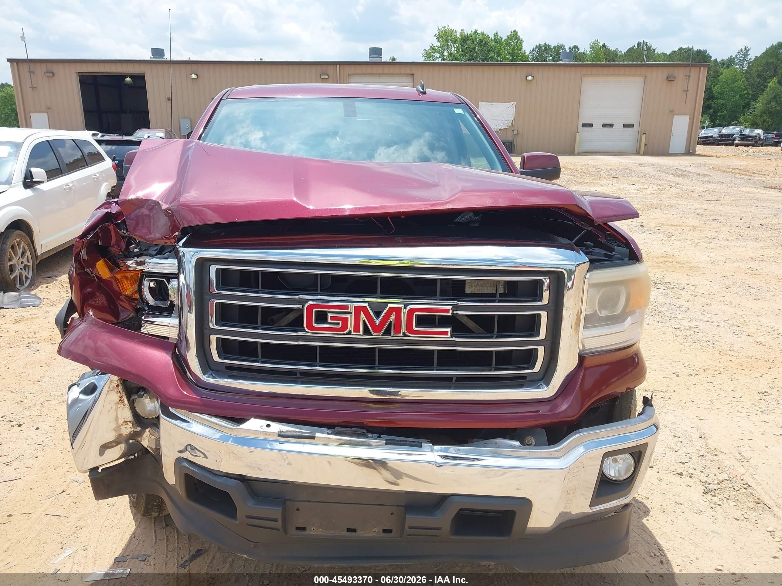 2014 Gmc Sierra 1500 Sle Red vin: 3GTP1UEC7EG489862
