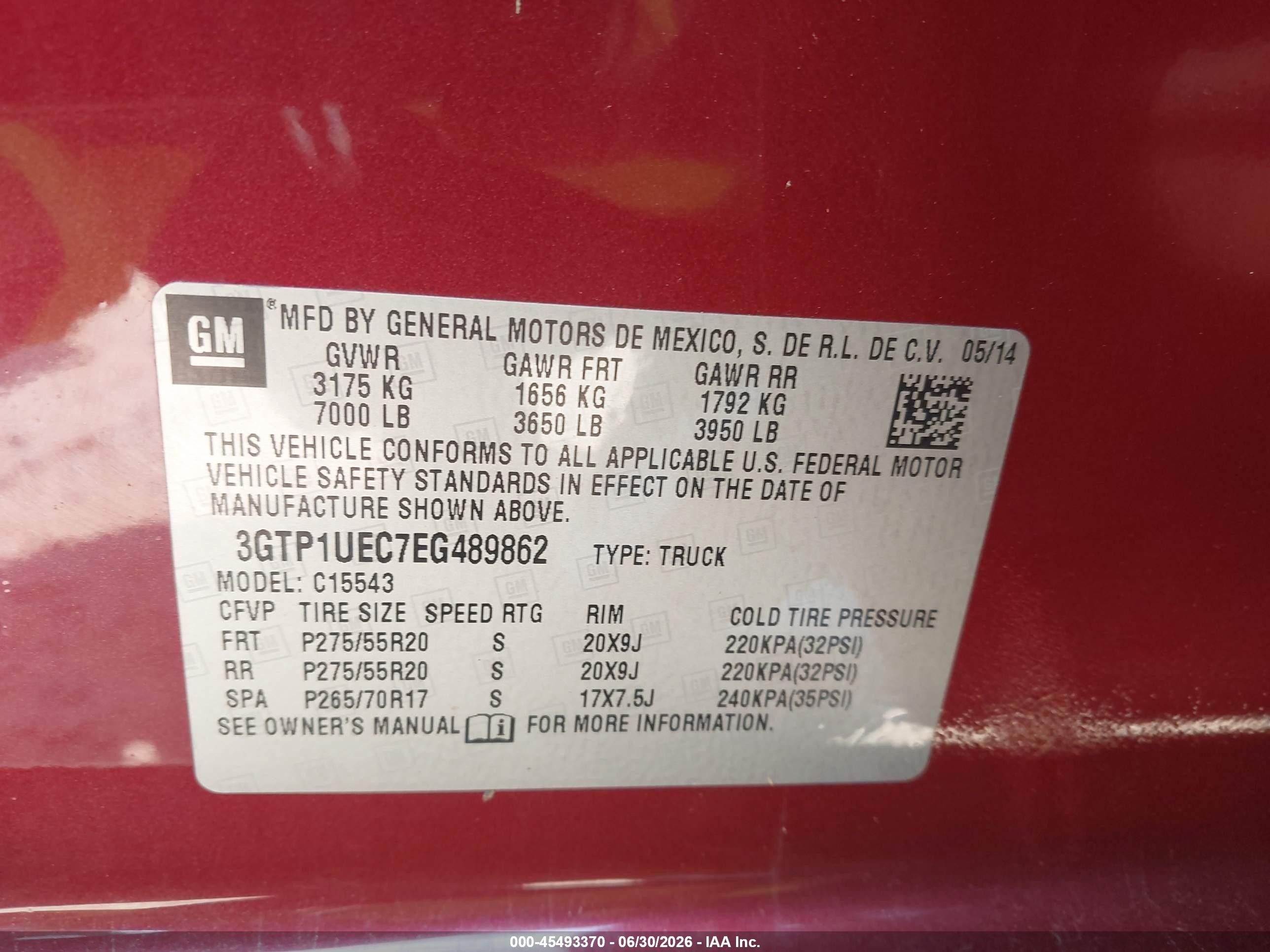 2014 Gmc Sierra 1500 Sle Red vin: 3GTP1UEC7EG489862