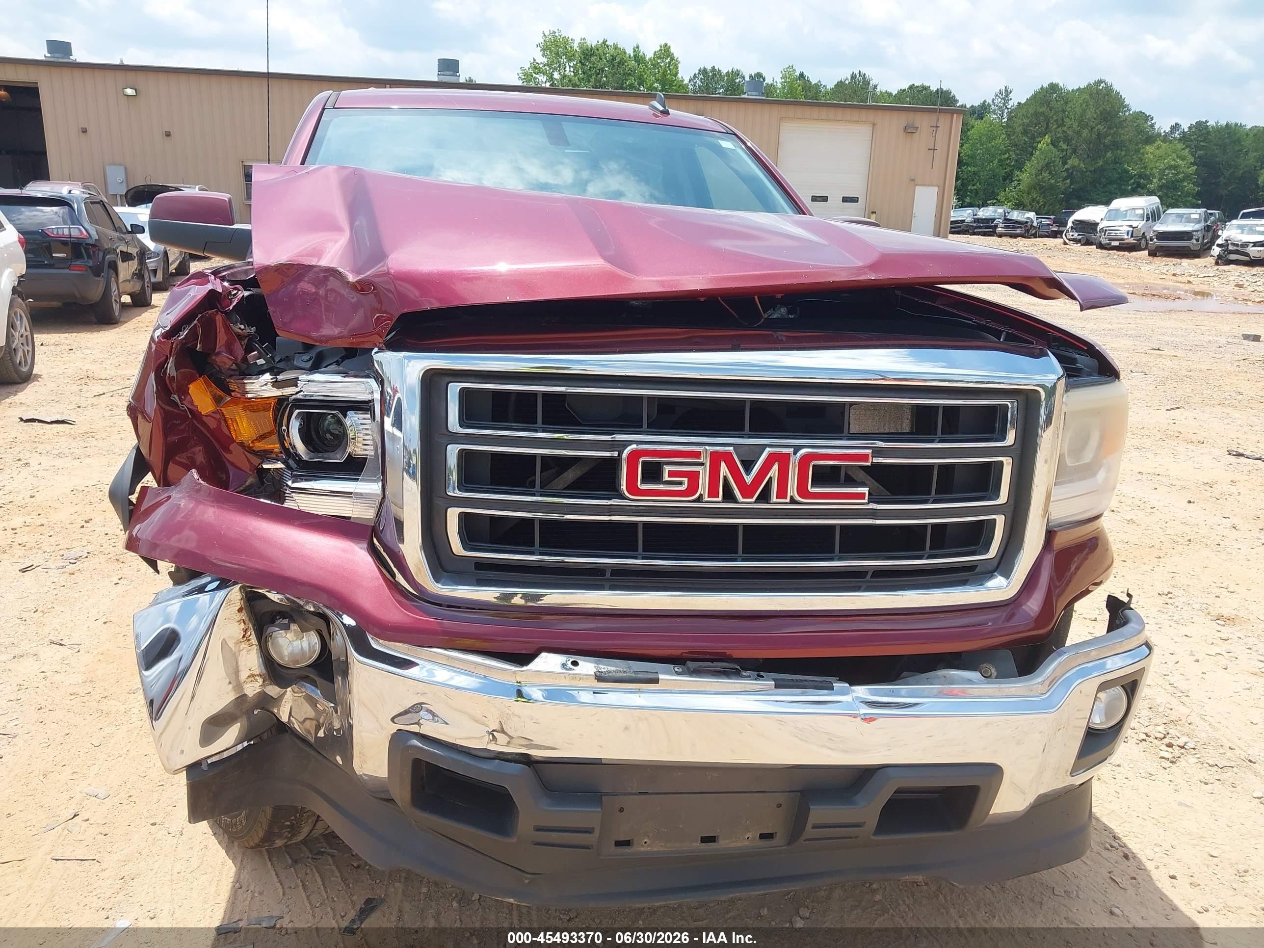 2014 Gmc Sierra 1500 Sle Red vin: 3GTP1UEC7EG489862