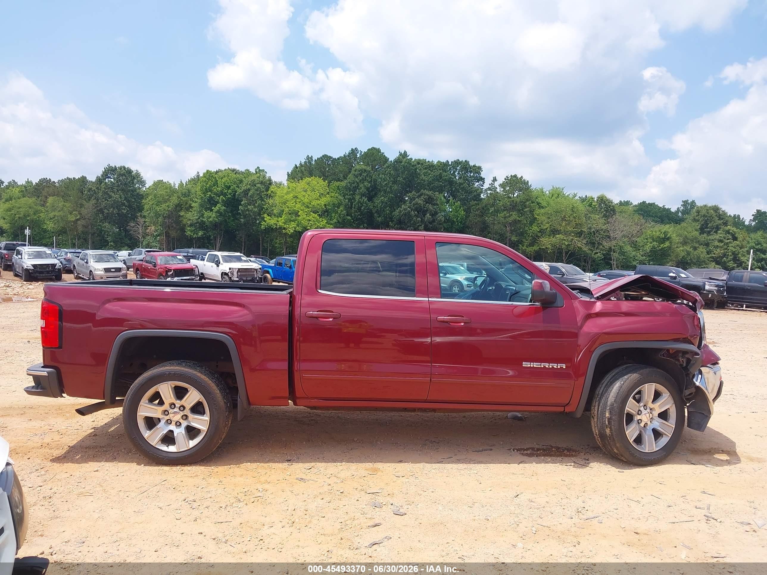 2014 Gmc Sierra 1500 Sle Red vin: 3GTP1UEC7EG489862