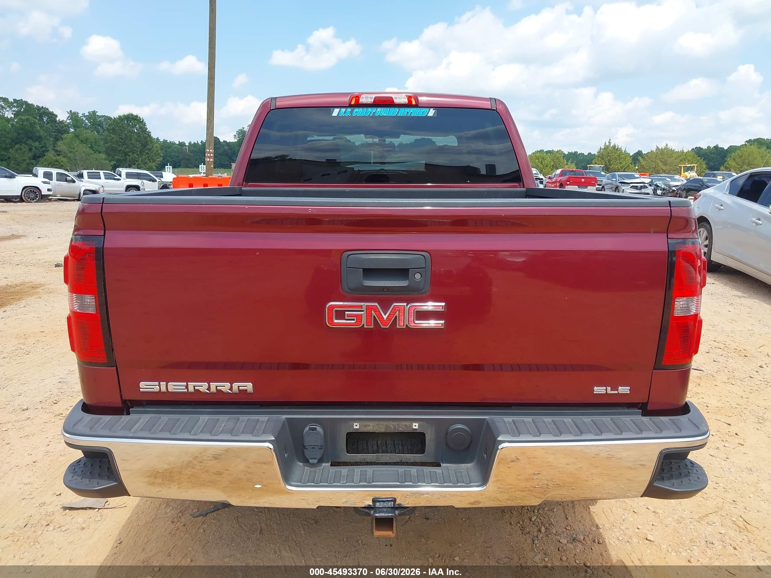2014 Gmc Sierra 1500 Sle Red vin: 3GTP1UEC7EG489862