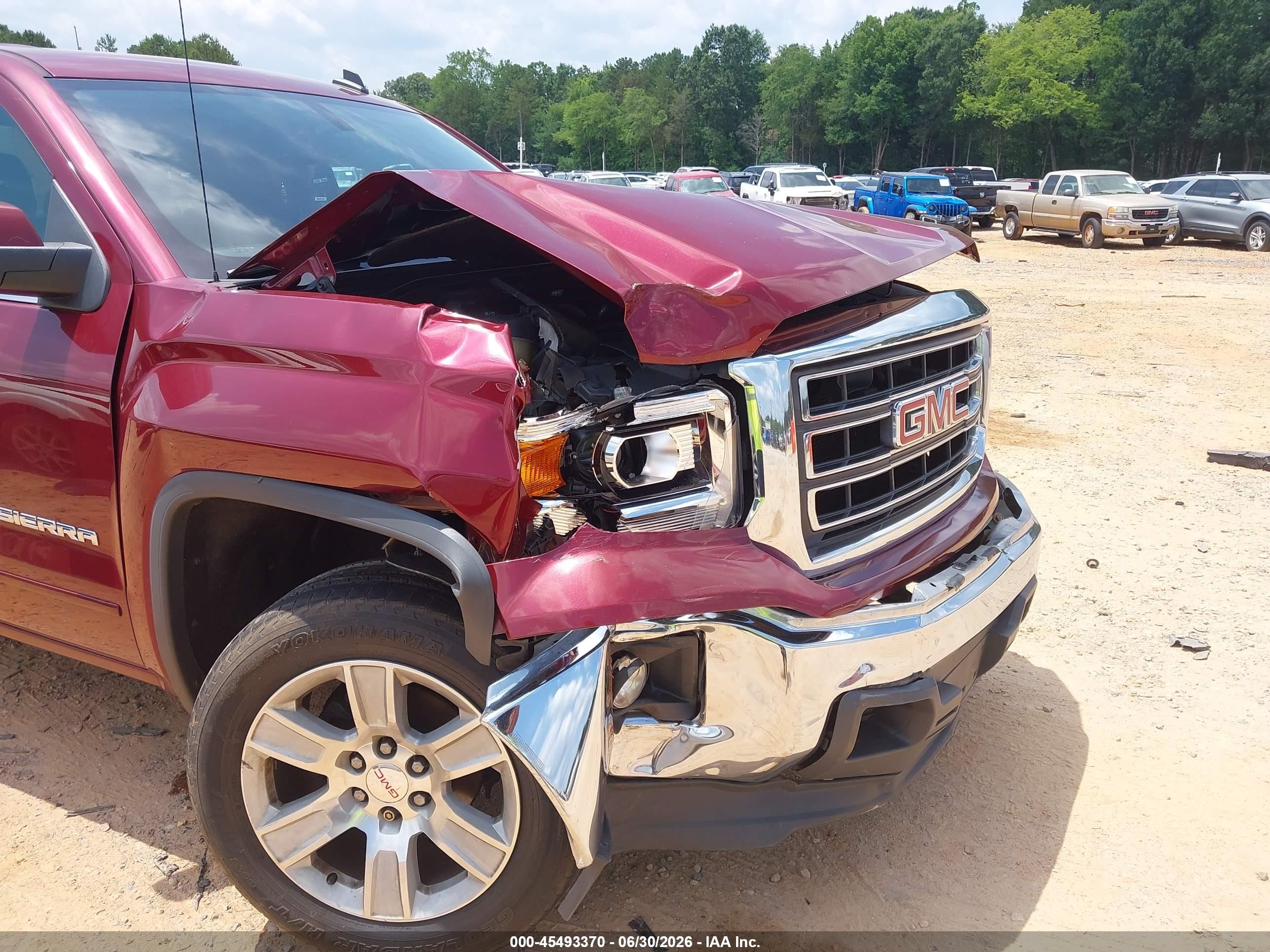2014 Gmc Sierra 1500 Sle Red vin: 3GTP1UEC7EG489862