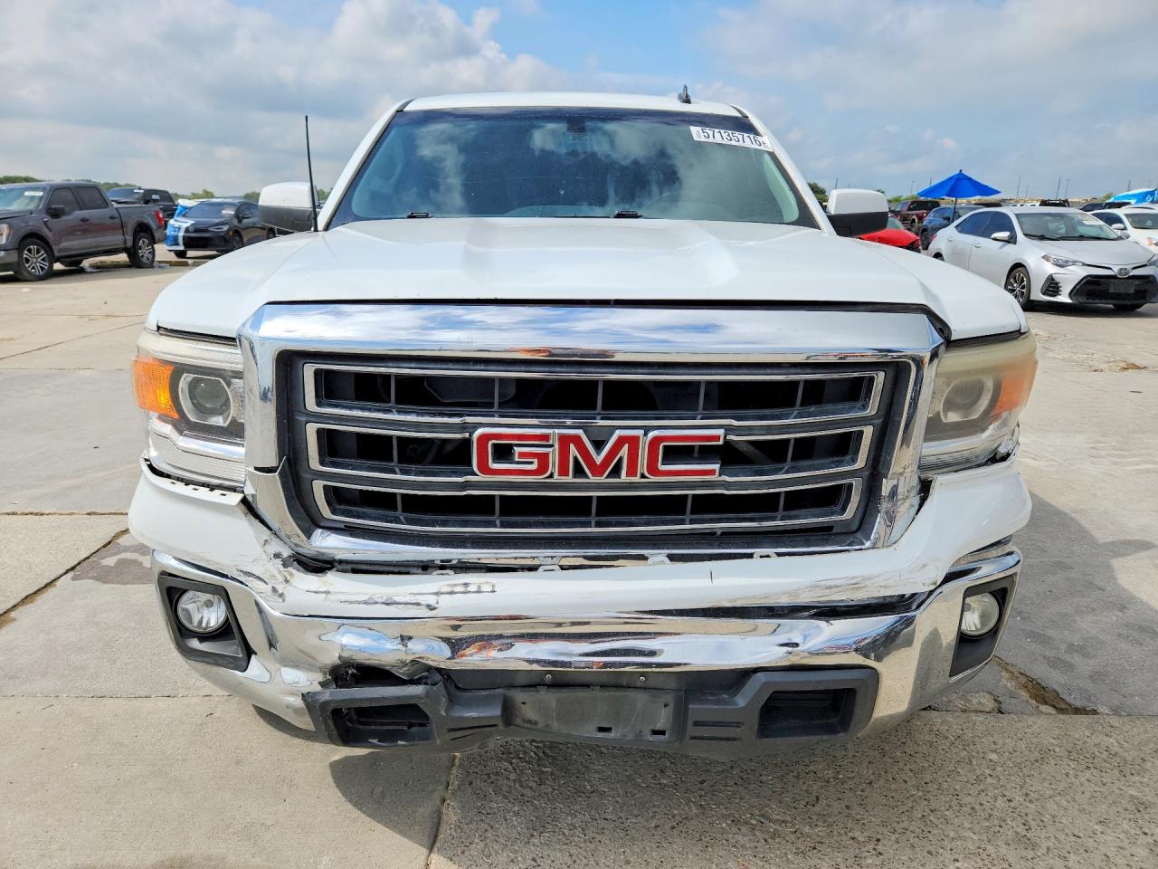 2014 Gmc Sierra C1500 Sle White vin: 3GTP1UEC7EG559666