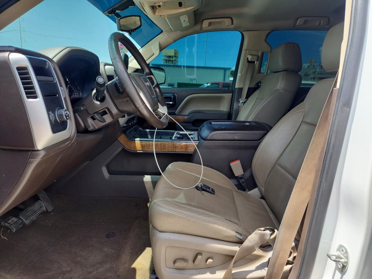 2015 Gmc Sierra C1500 Sle White vin: 3GTP1UEC7FG228362