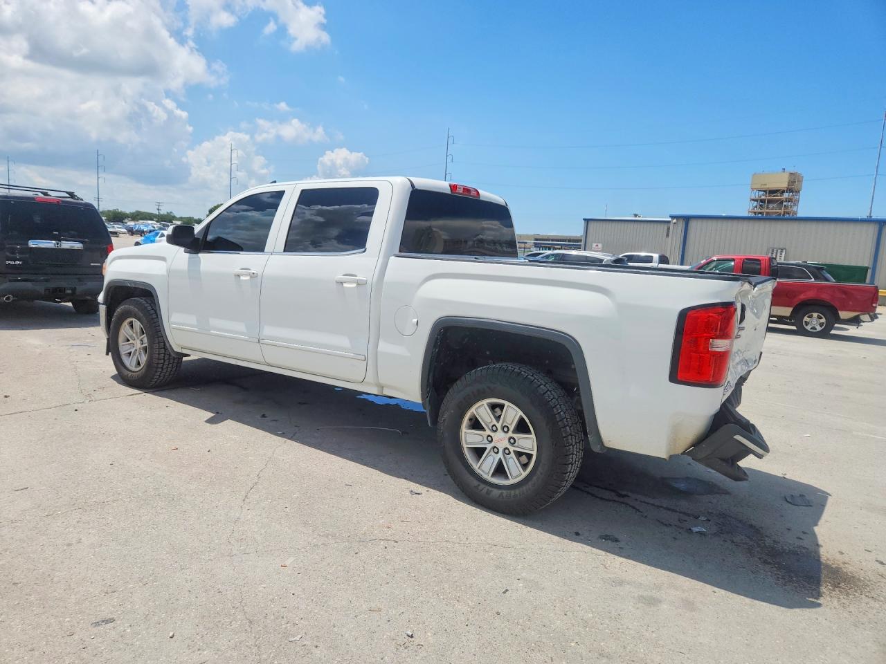 2015 Gmc Sierra C1500 Sle White vin: 3GTP1UEC7FG228362