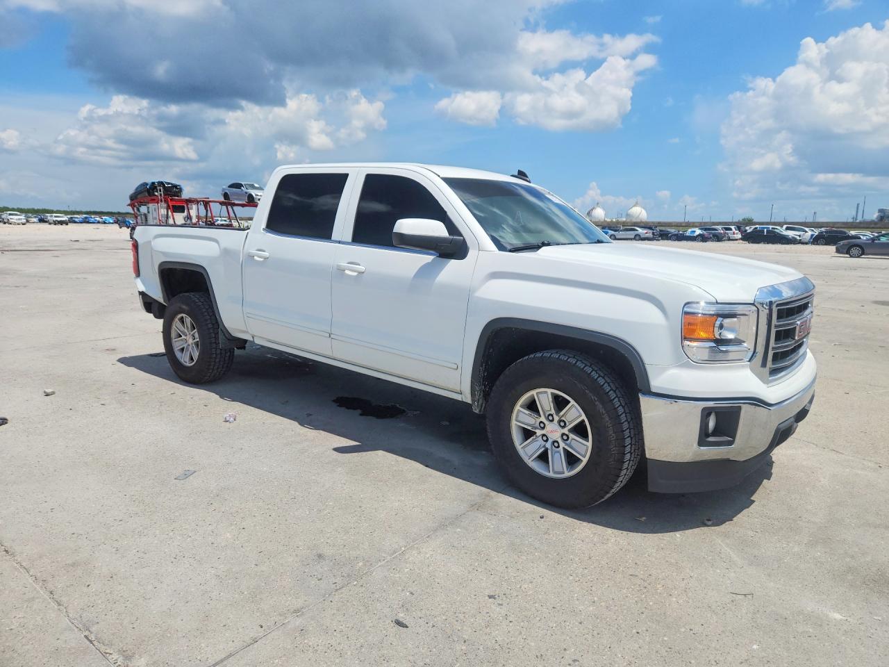 2015 Gmc Sierra C1500 Sle White vin: 3GTP1UEC7FG228362