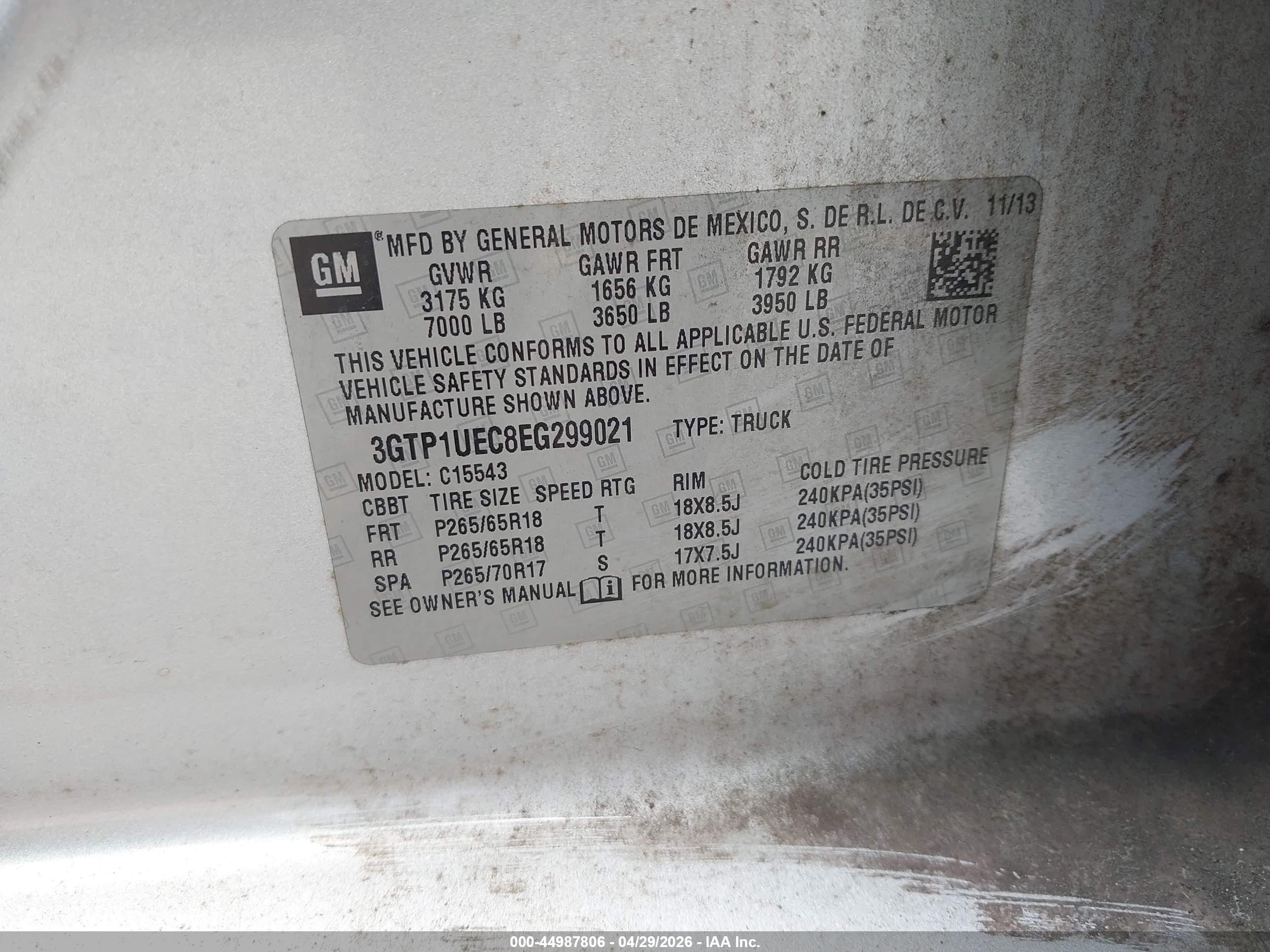 2014 Gmc Sierra 1500 Sle Silver vin: 3GTP1UEC8EG299021