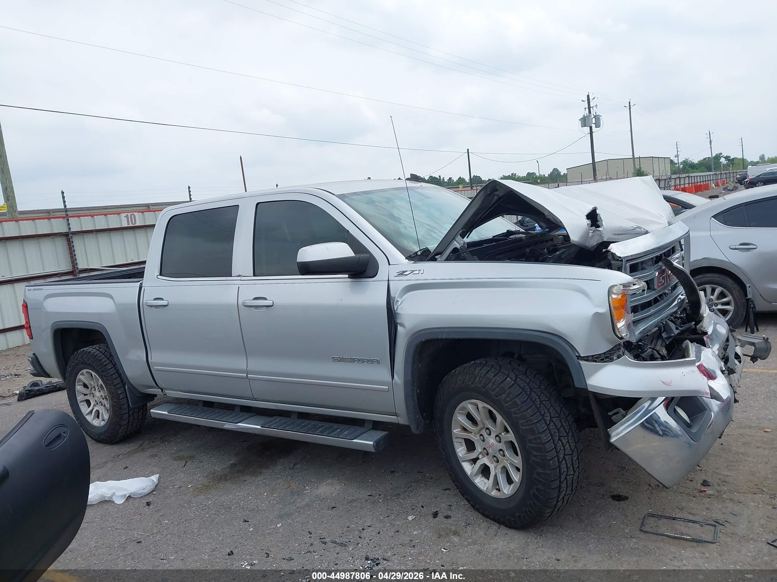 2014 Gmc Sierra 1500 Sle Silver vin: 3GTP1UEC8EG299021