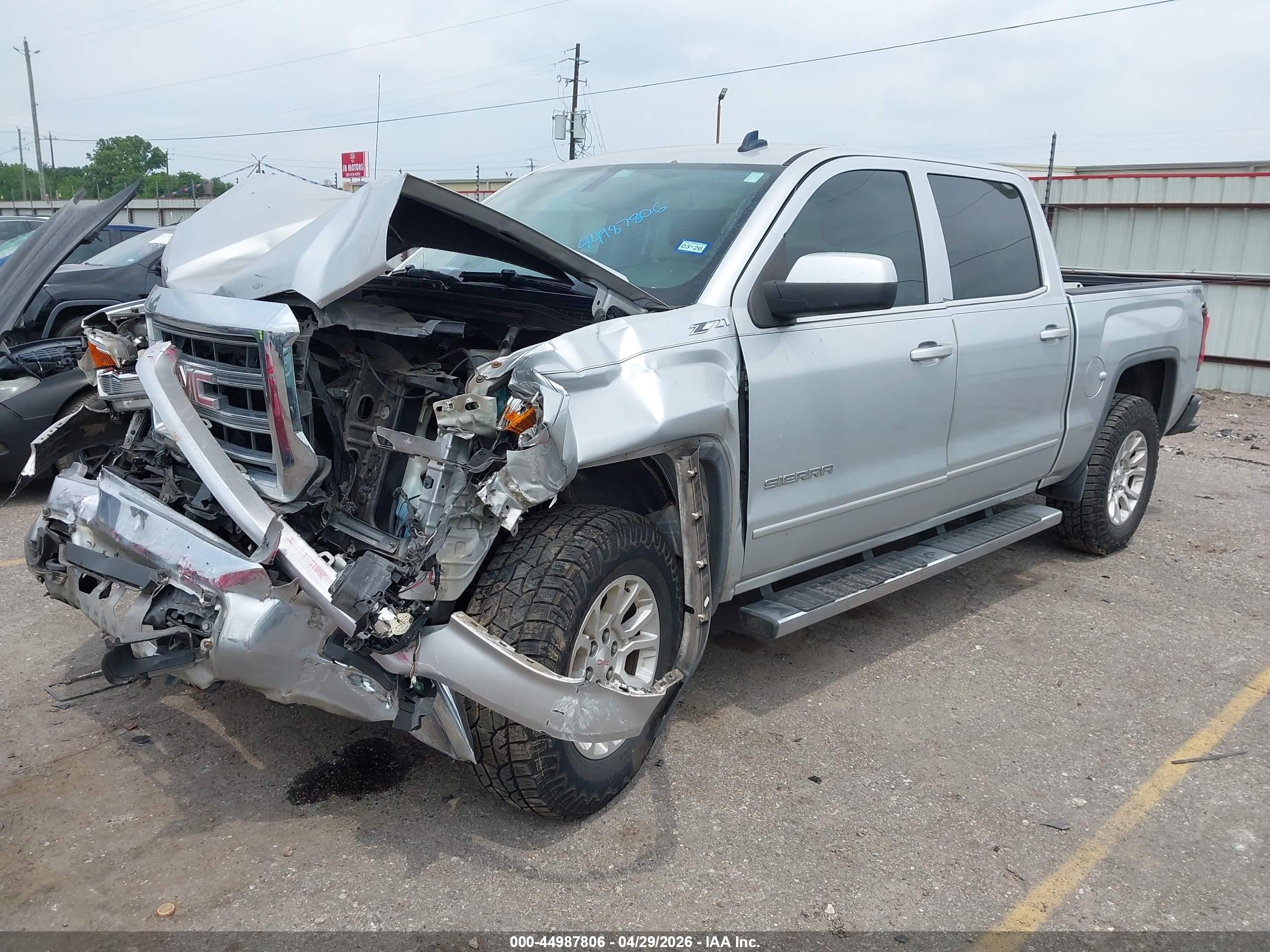 2014 Gmc Sierra 1500 Sle Silver vin: 3GTP1UEC8EG299021