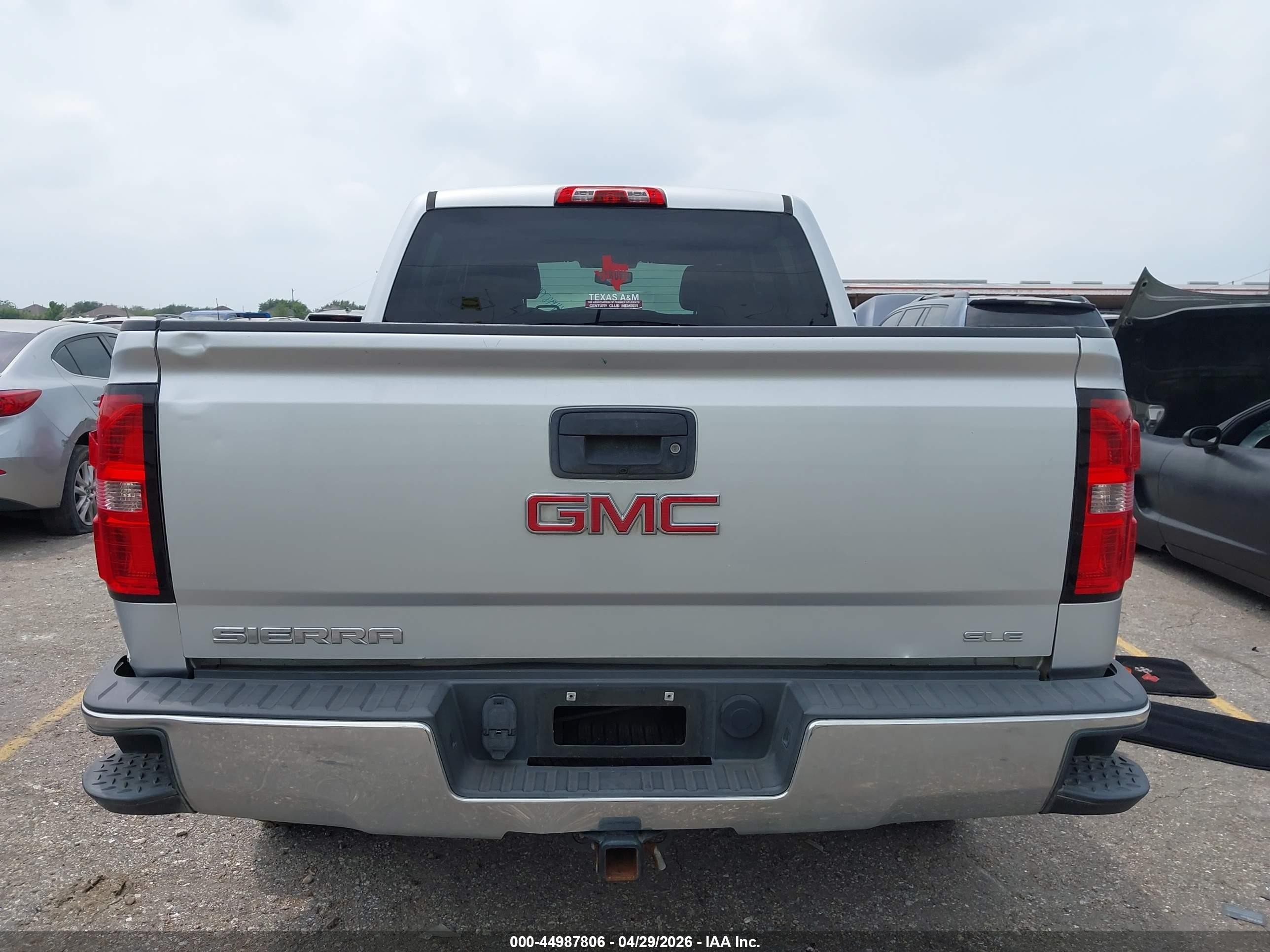 2014 Gmc Sierra 1500 Sle Silver vin: 3GTP1UEC8EG299021