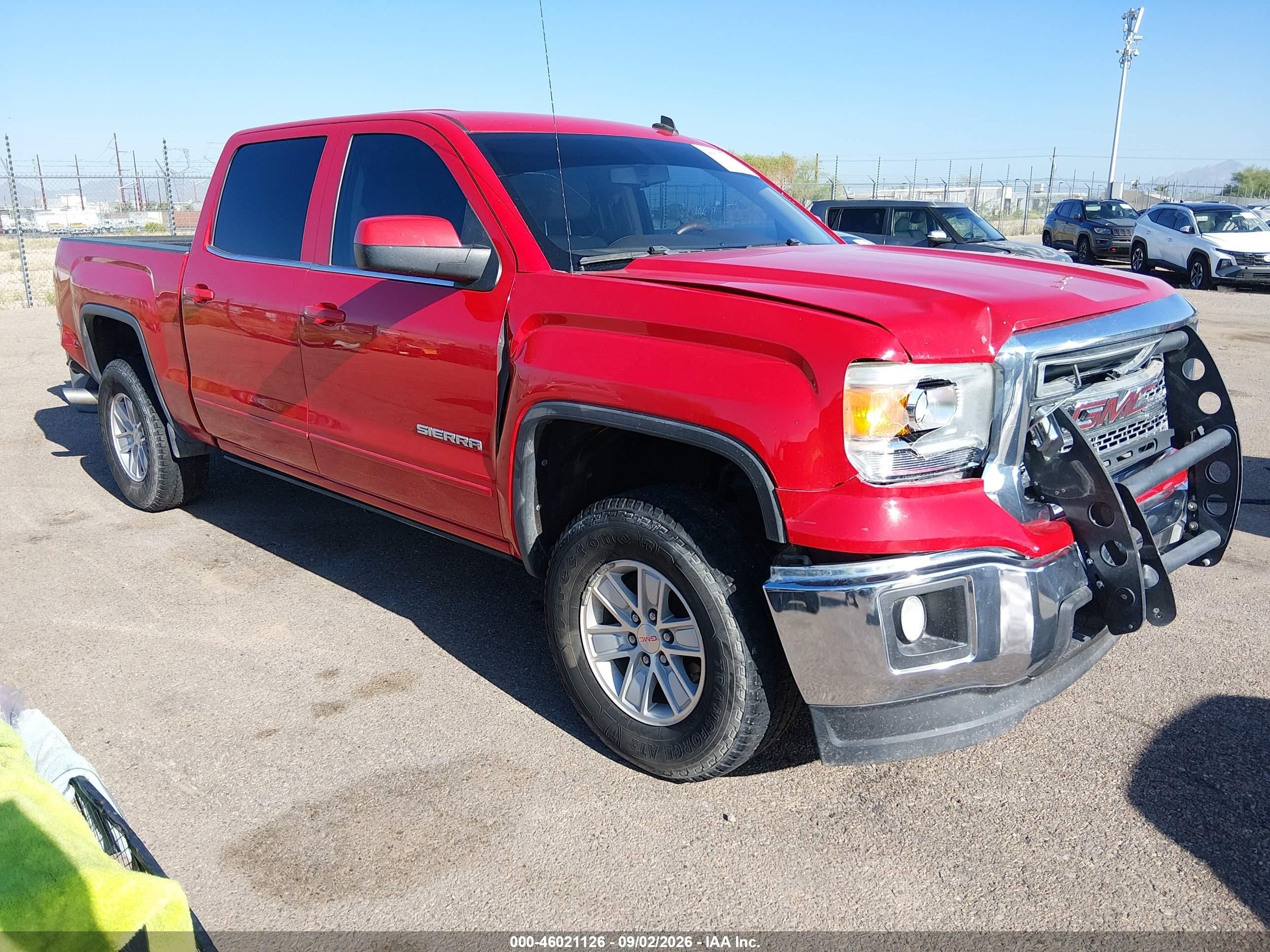 2014 Gmc Sierra 1500 Sle Red vin: 3GTP1UEC8EG513666