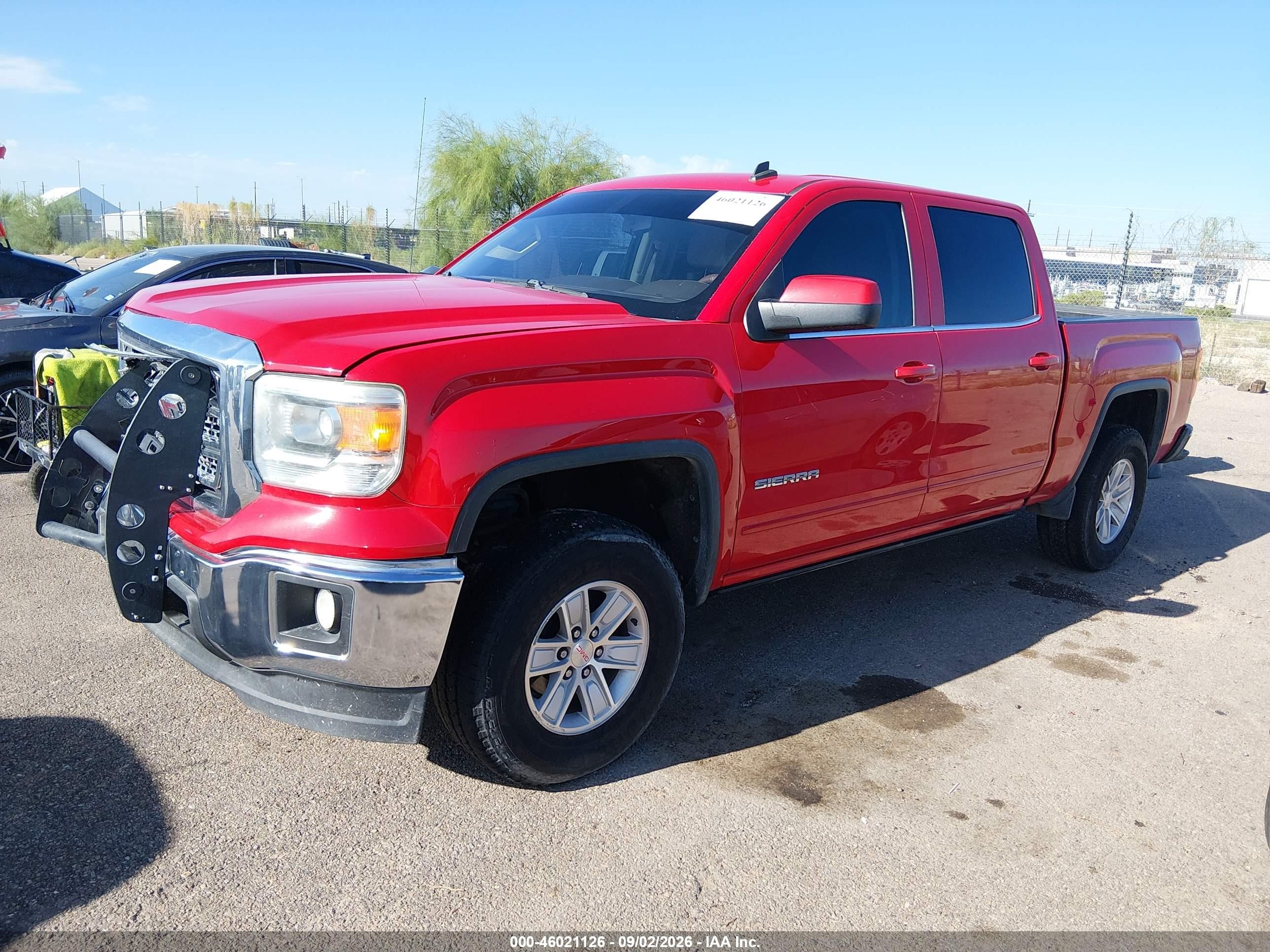 2014 Gmc Sierra 1500 Sle Red vin: 3GTP1UEC8EG513666