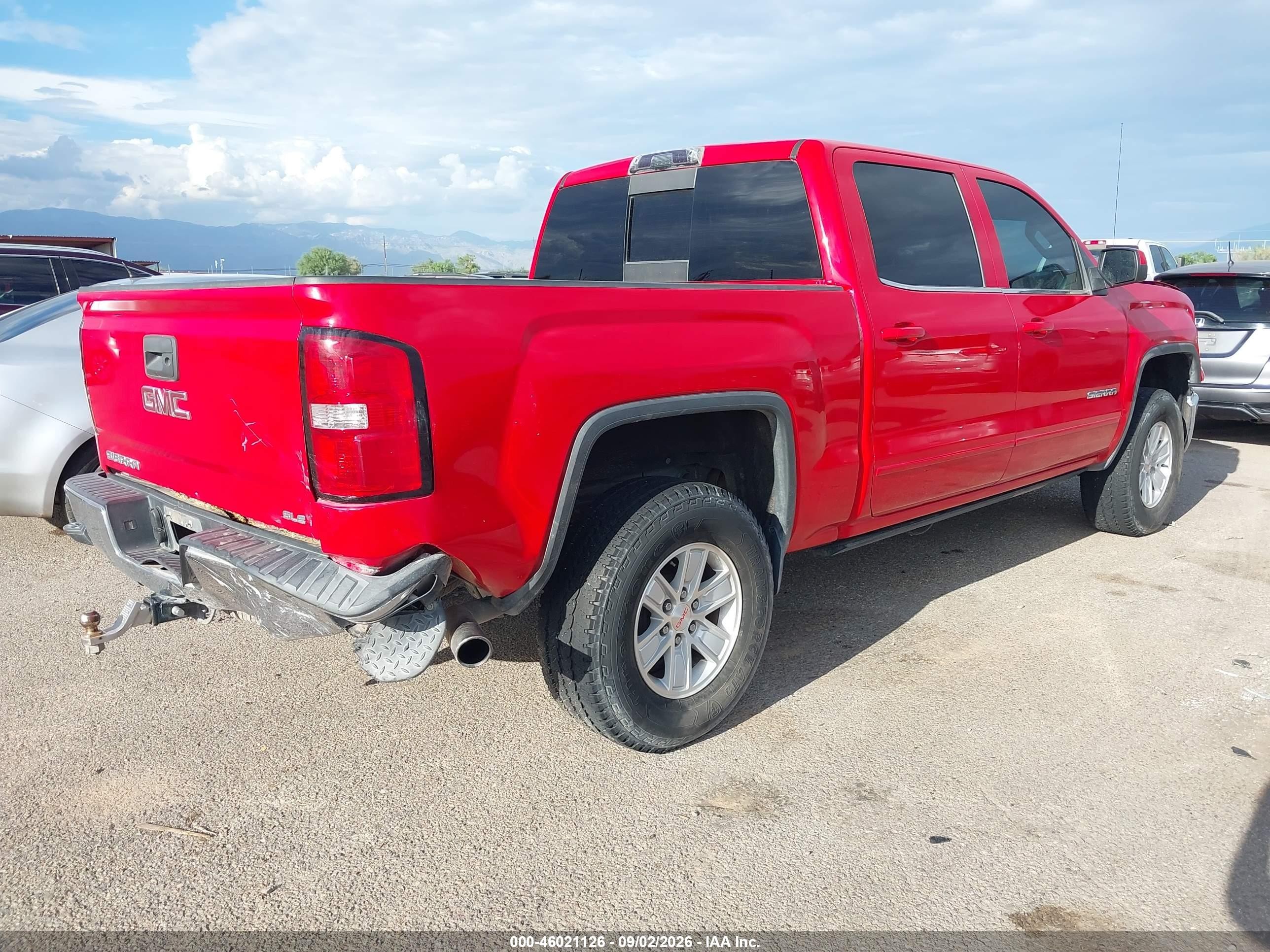 2014 Gmc Sierra 1500 Sle Red vin: 3GTP1UEC8EG513666