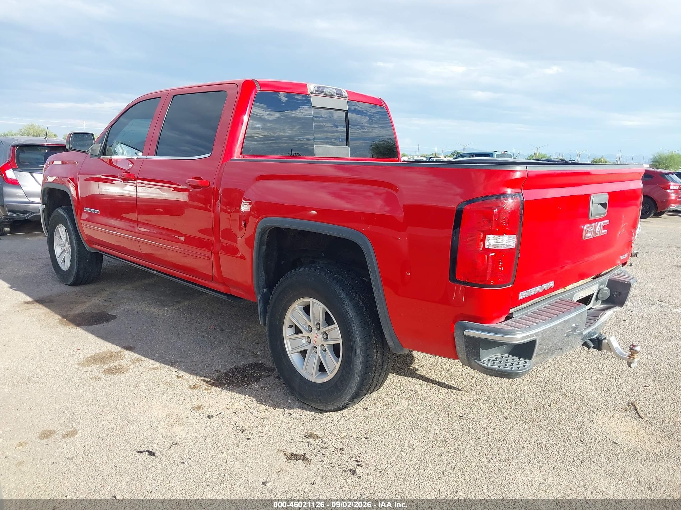 2014 Gmc Sierra 1500 Sle Red vin: 3GTP1UEC8EG513666