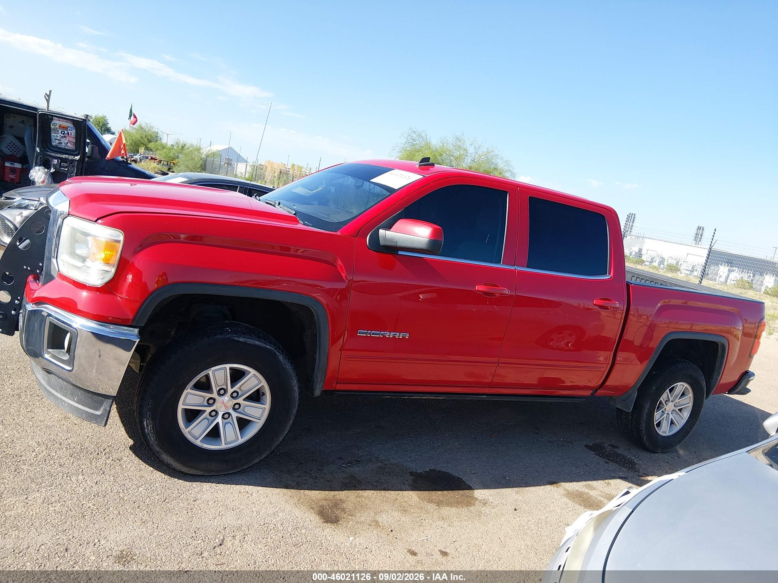 2014 Gmc Sierra 1500 Sle Red vin: 3GTP1UEC8EG513666