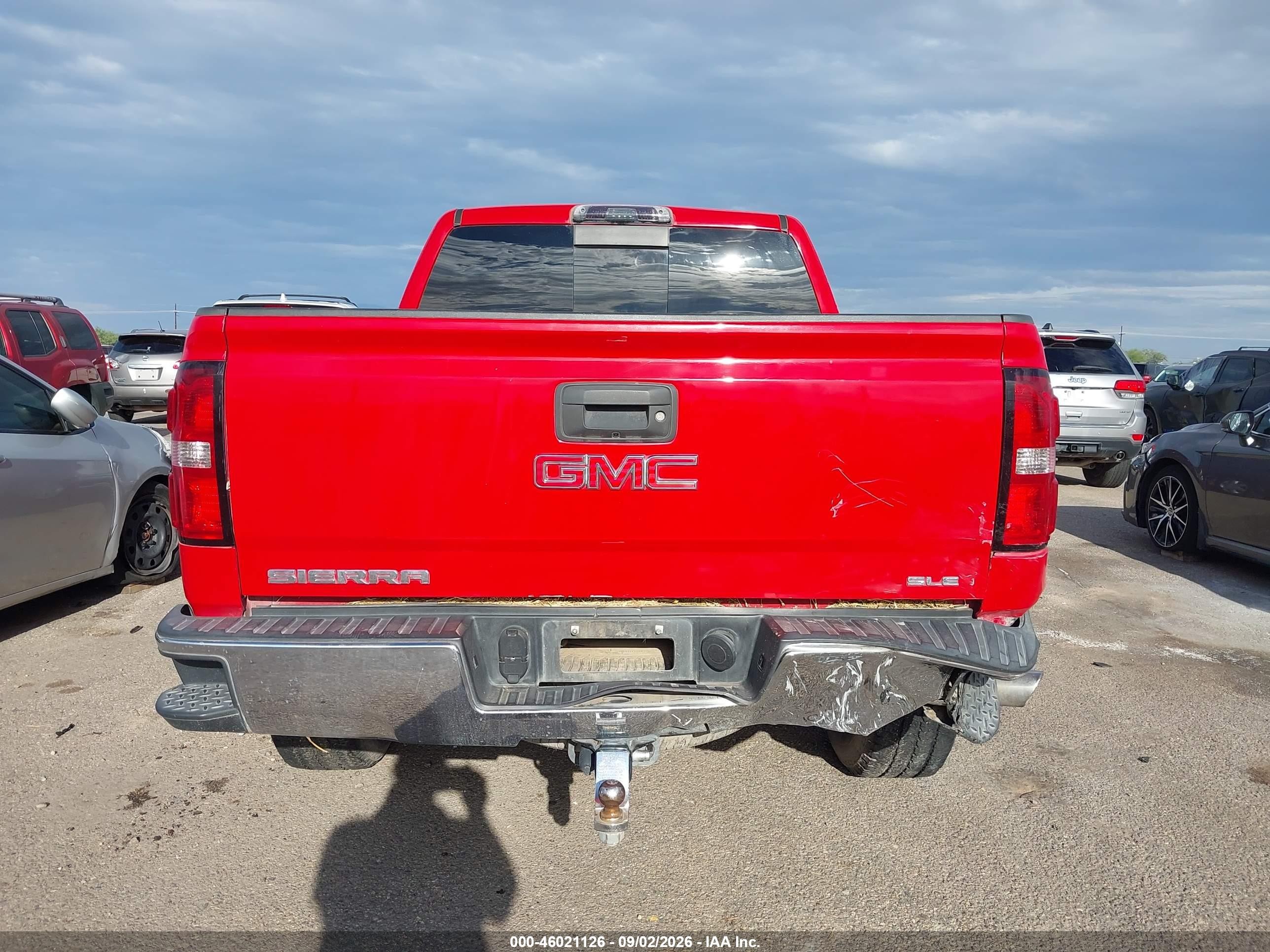 2014 Gmc Sierra 1500 Sle Red vin: 3GTP1UEC8EG513666