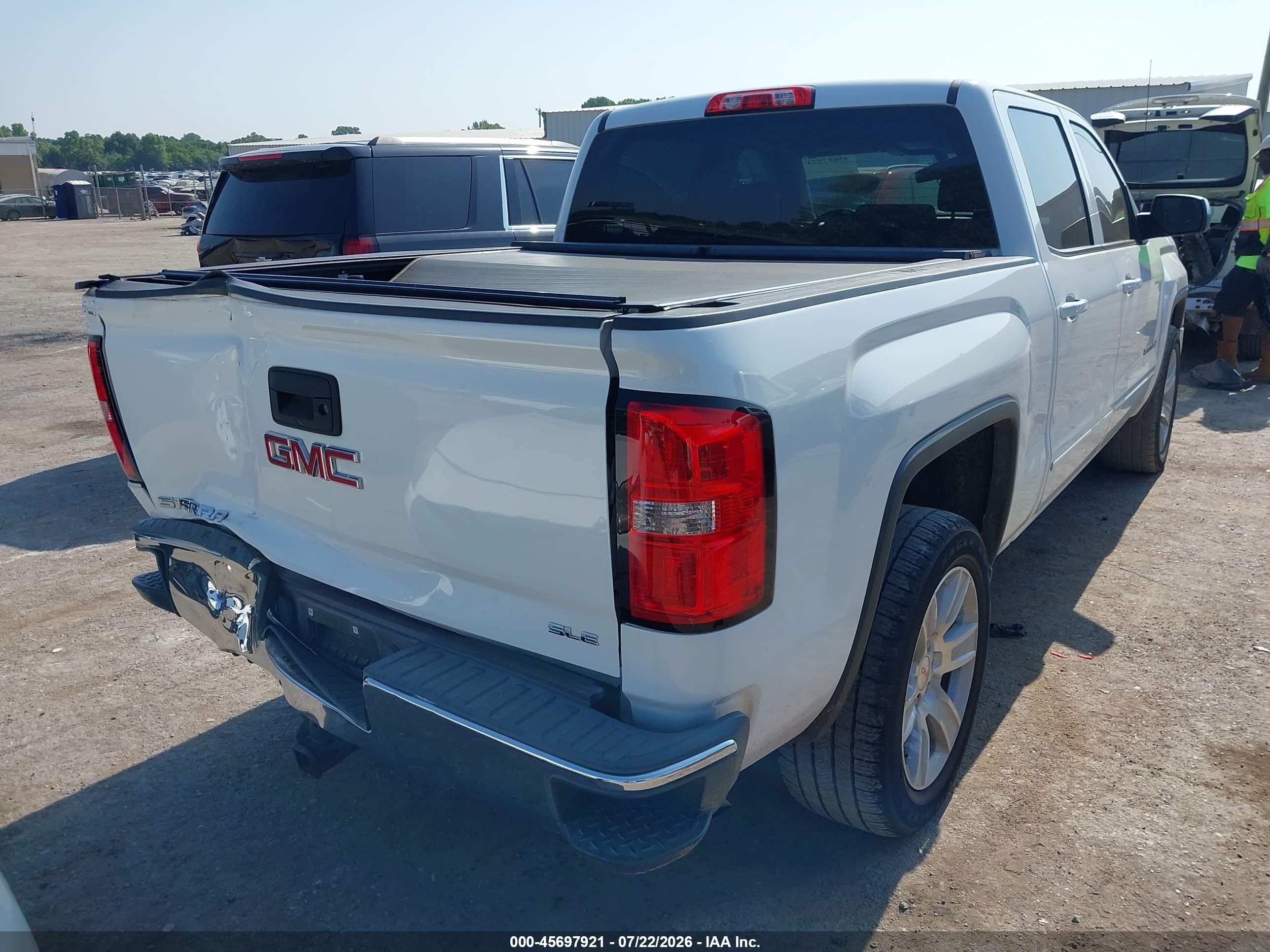 2015 Gmc Sierra 1500 Sle Белый vin: 3GTP1UEC8FG280485