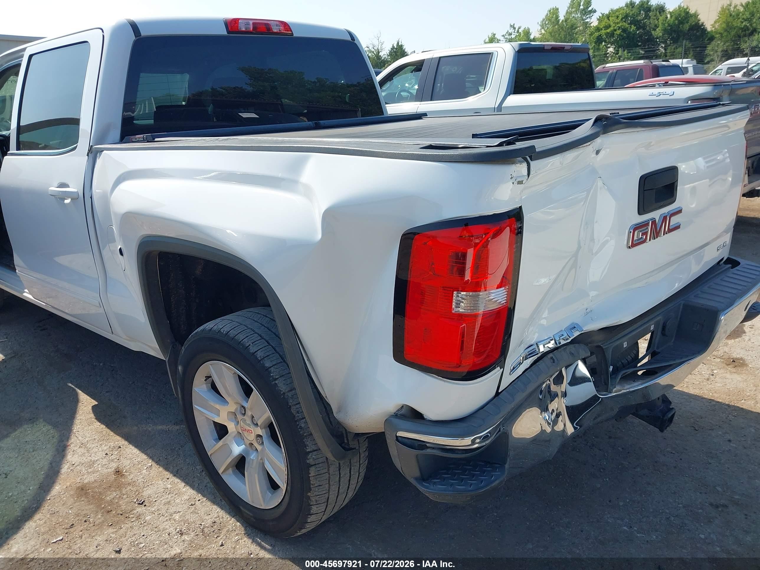 2015 Gmc Sierra 1500 Sle Белый vin: 3GTP1UEC8FG280485
