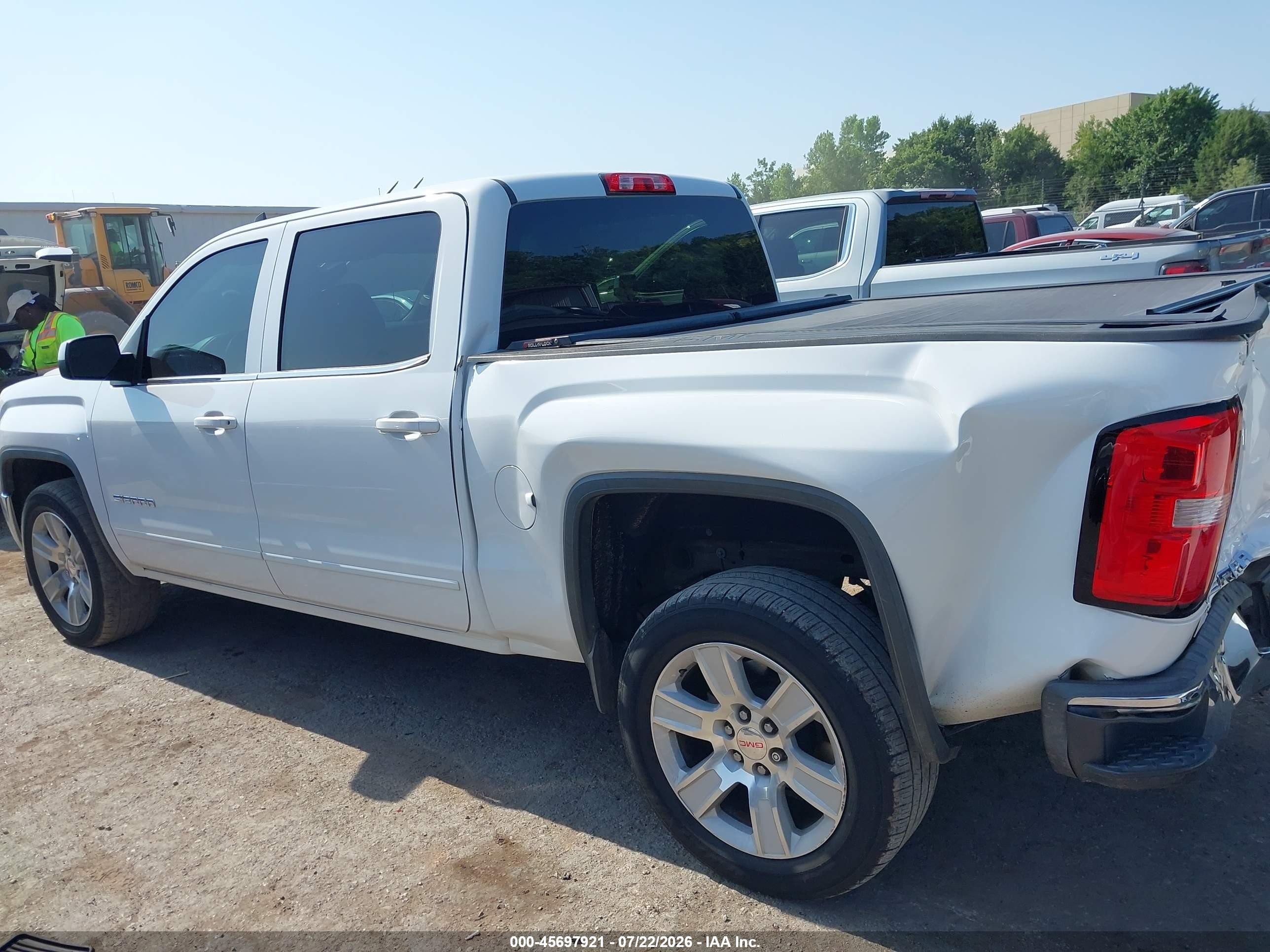 2015 Gmc Sierra 1500 Sle Белый vin: 3GTP1UEC8FG280485
