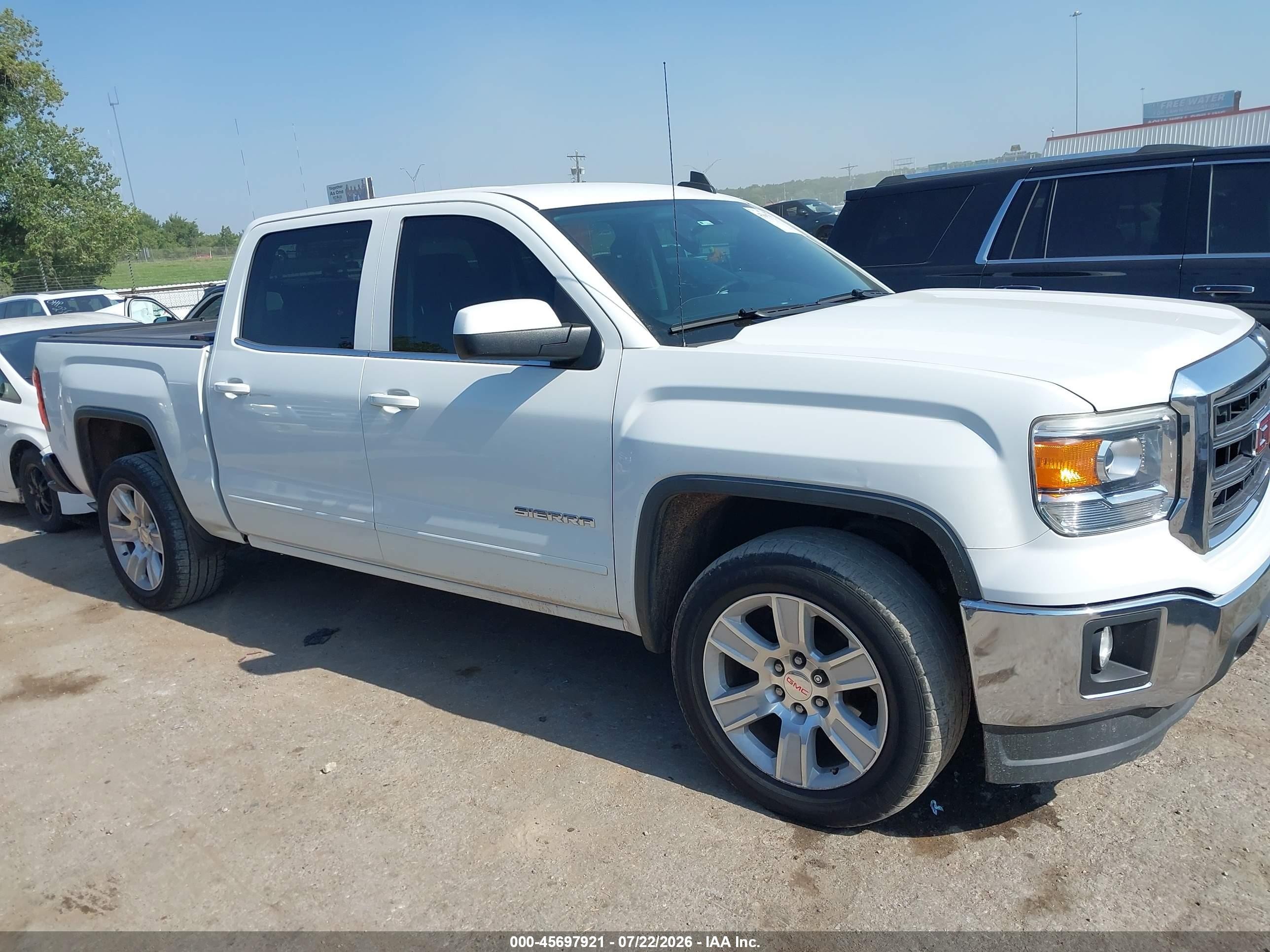 2015 Gmc Sierra 1500 Sle Белый vin: 3GTP1UEC8FG280485