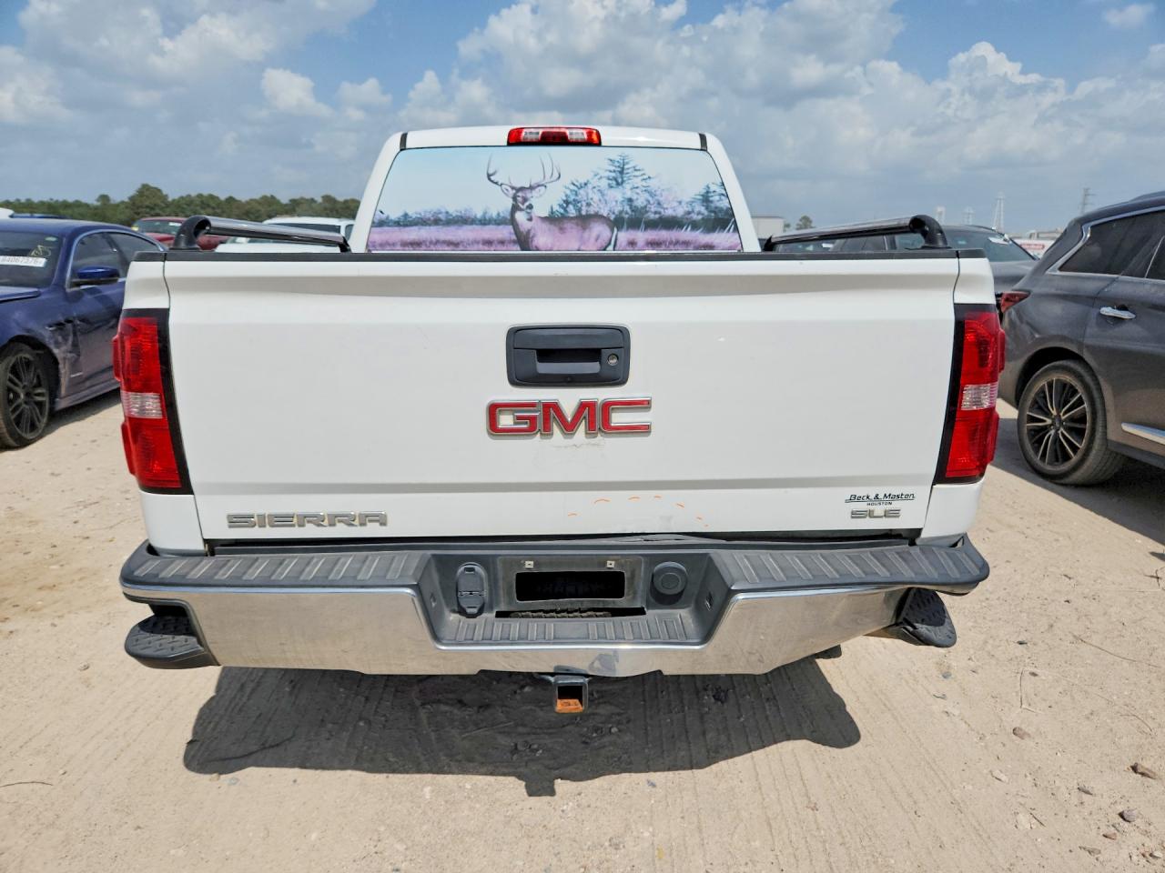 2015 Gmc Sierra C1500 Sle White vin: 3GTP1UEC8FG372597