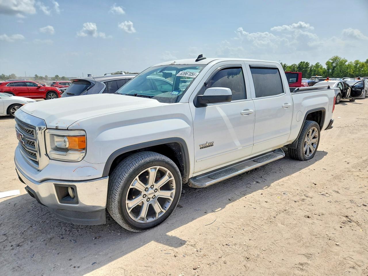 2015 Gmc Sierra C1500 Sle White vin: 3GTP1UEC8FG372597