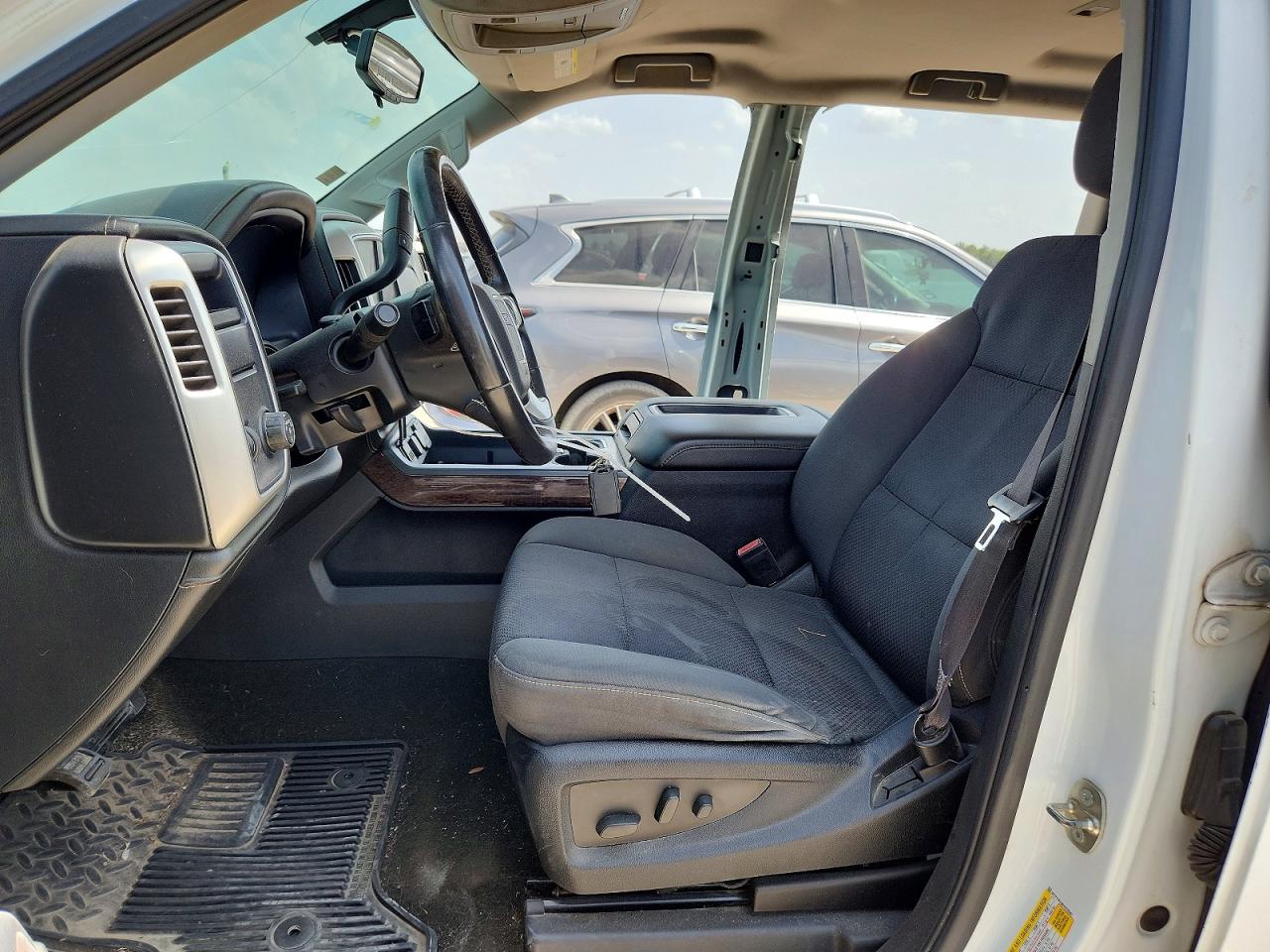 2015 Gmc Sierra C1500 Sle White vin: 3GTP1UEC8FG372597