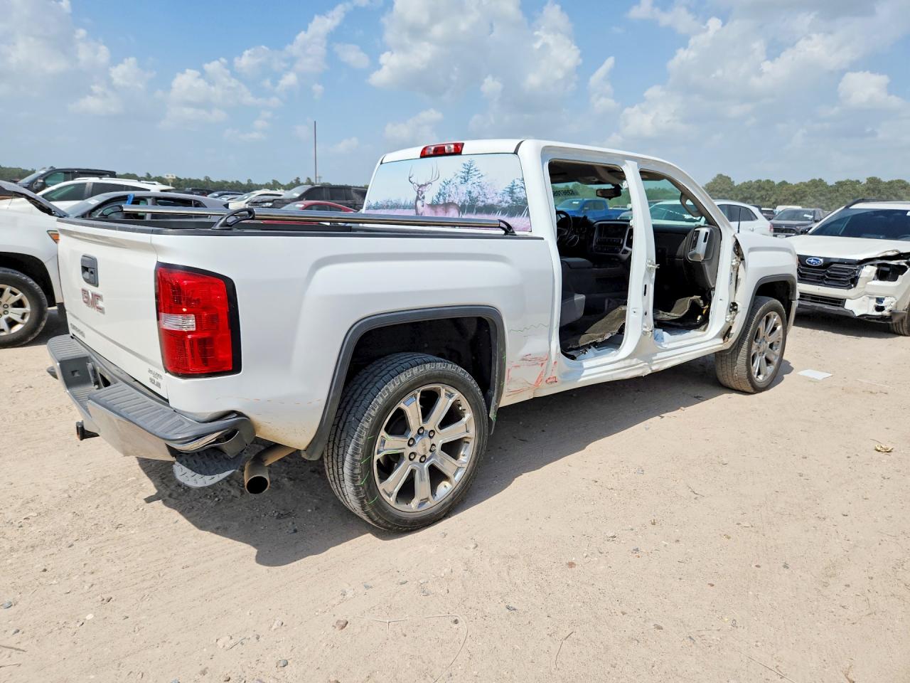 2015 Gmc Sierra C1500 Sle White vin: 3GTP1UEC8FG372597