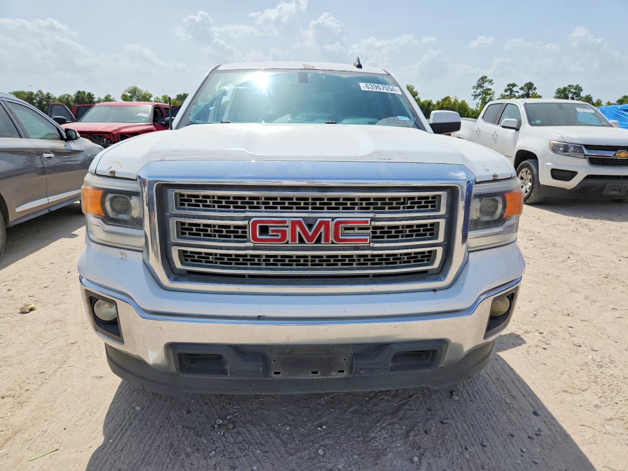 2015 Gmc Sierra C1500 Sle White vin: 3GTP1UEC8FG372597