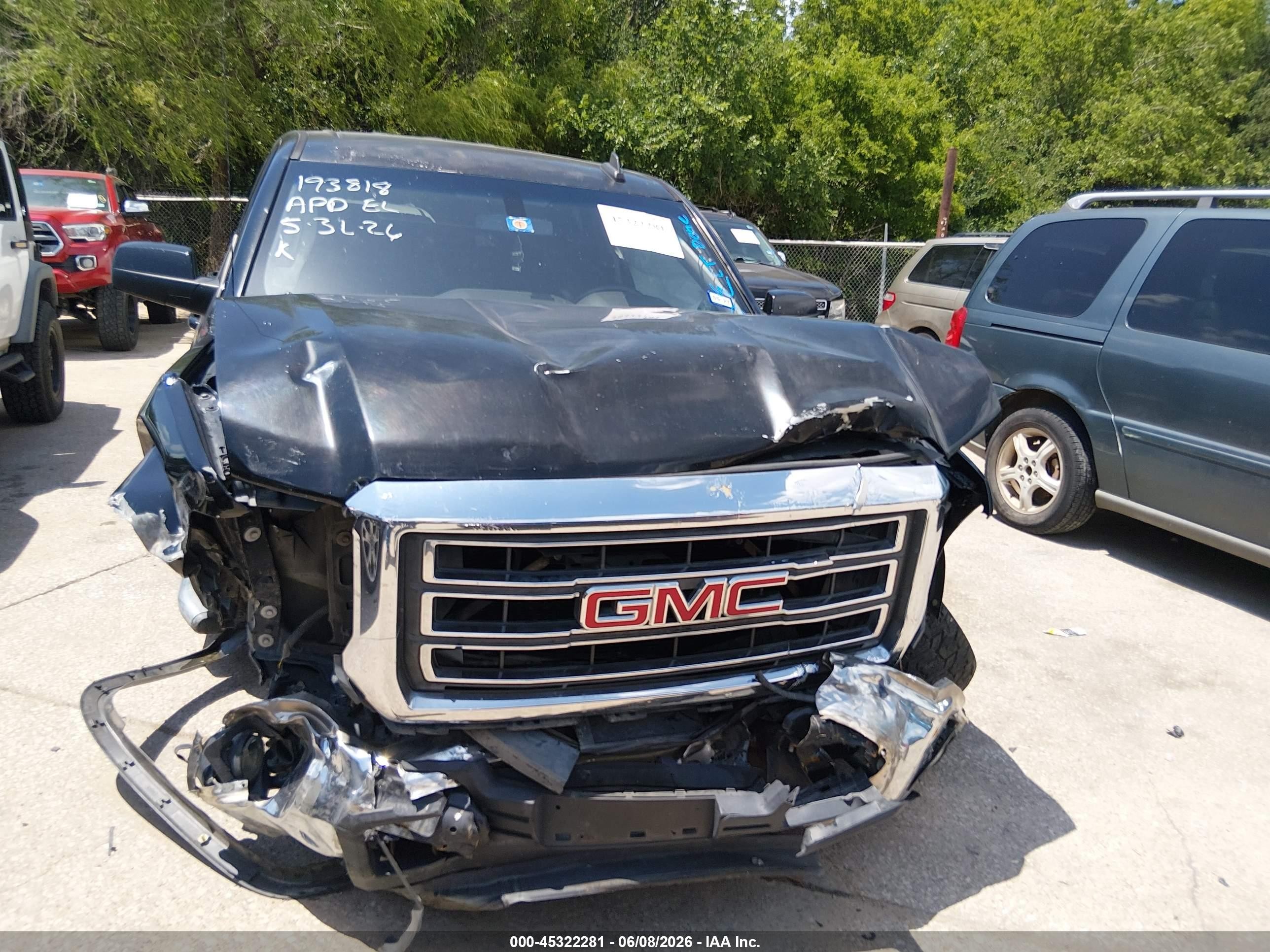 2015 Gmc Sierra 1500 Sle Black vin: 3GTP1UEC8FG415982