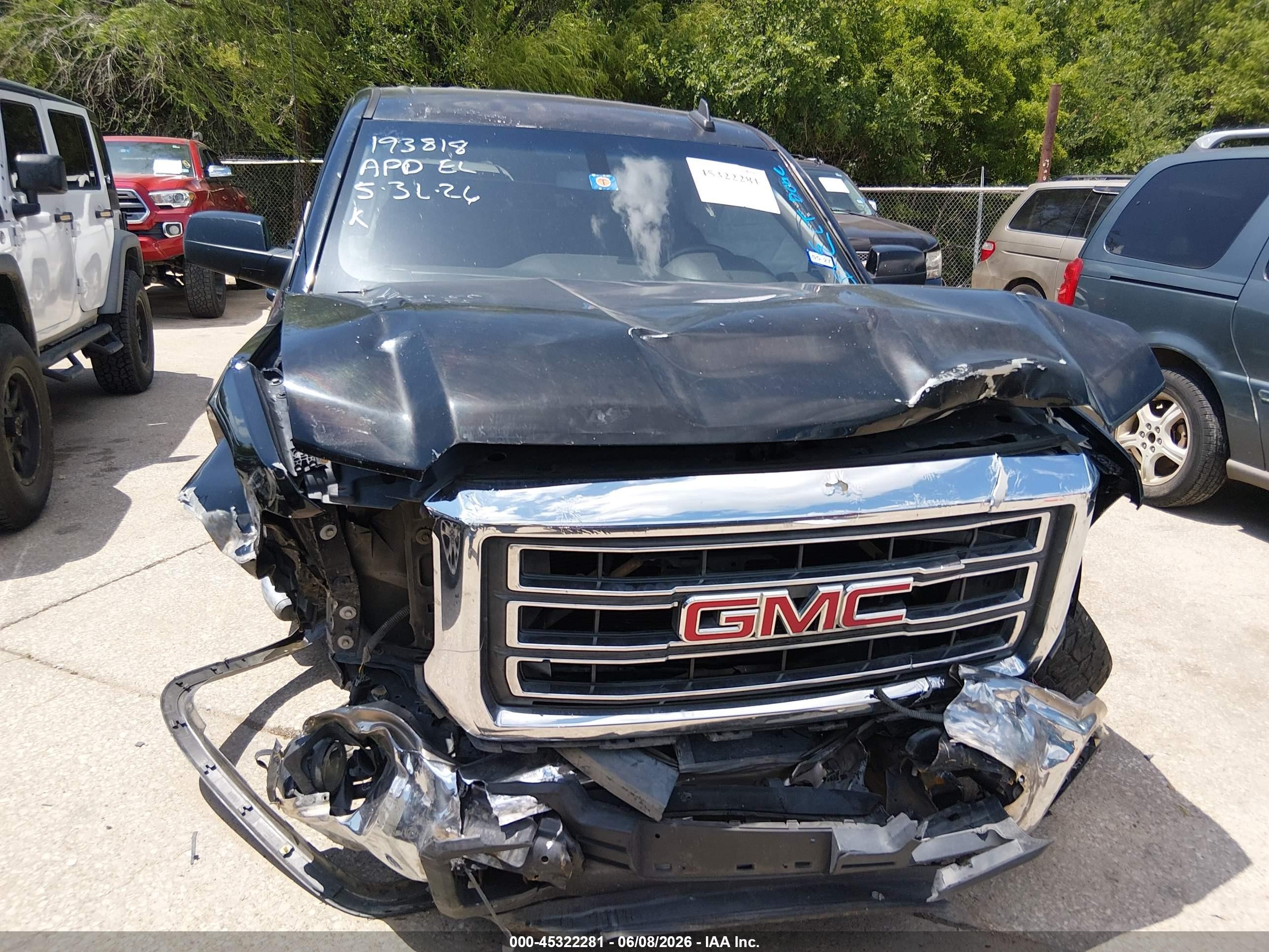 2015 Gmc Sierra 1500 Sle Black vin: 3GTP1UEC8FG415982