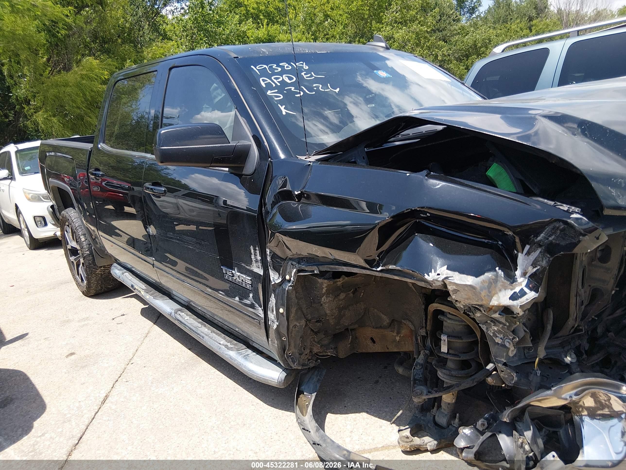 2015 Gmc Sierra 1500 Sle Black vin: 3GTP1UEC8FG415982