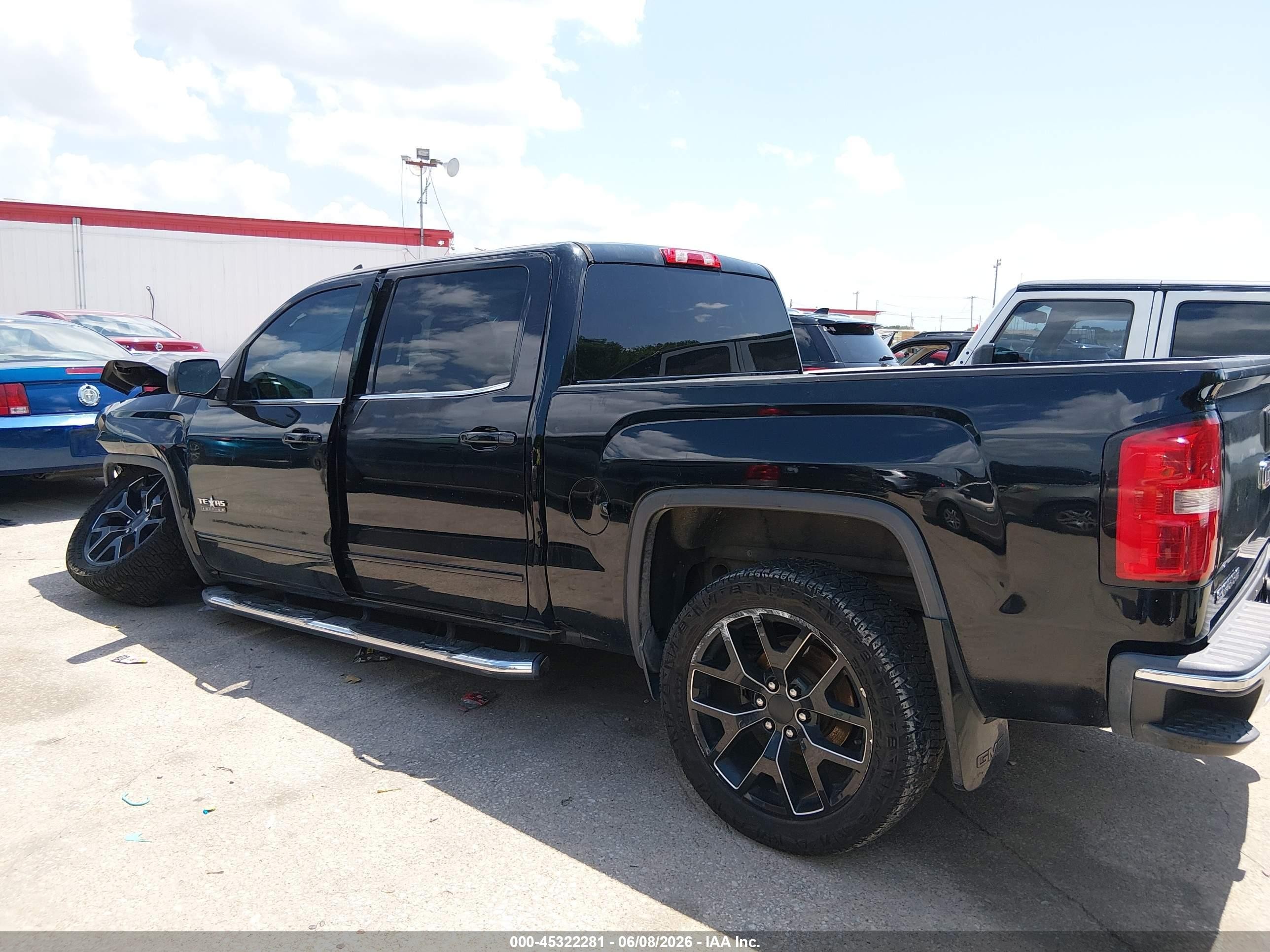 2015 Gmc Sierra 1500 Sle Black vin: 3GTP1UEC8FG415982